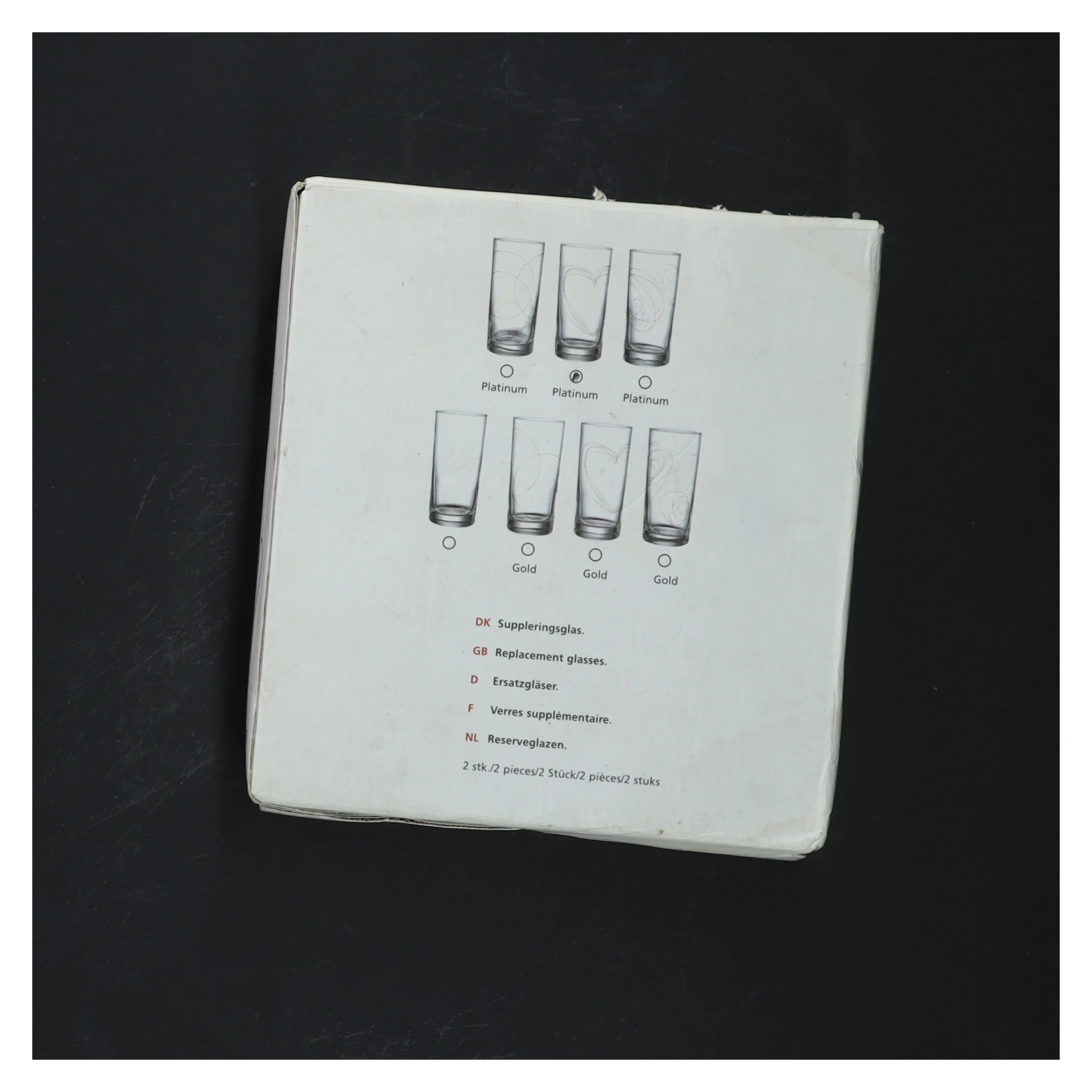 To drikkeglas med design fra Menu (str. 13,5 cm)