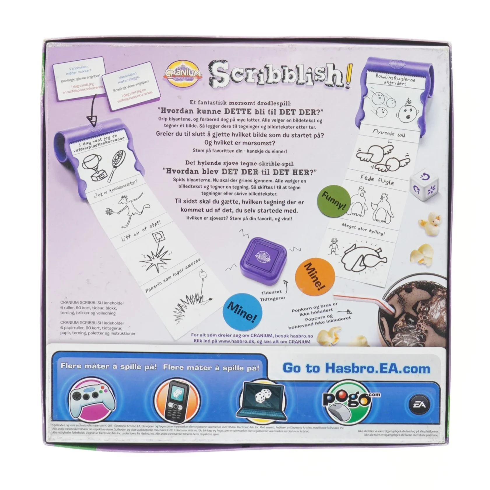 Cranium Scribblish brætspil fra Hasbro (str. 6x27x27 cm)