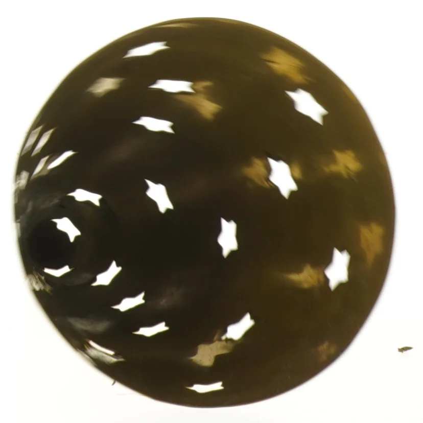 Metal stjerneformet lysestage (str. 21 cm)