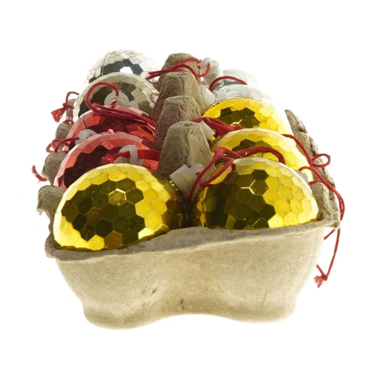 Julekugler, 10 stk (str. 10 stk 5 cm)