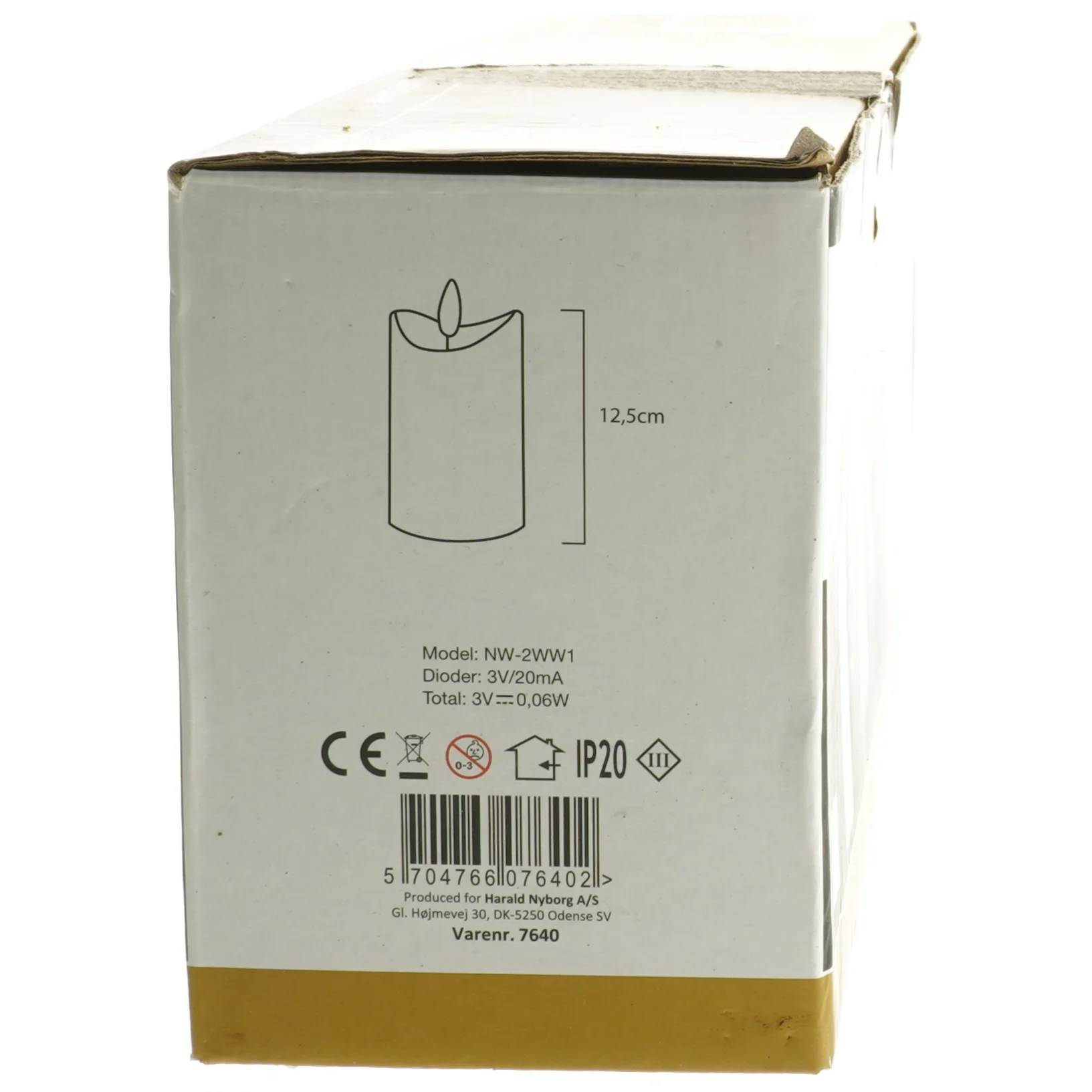 Nye LED adventslys med fjernbetjening fra Nowel (str. 12,5 cm)