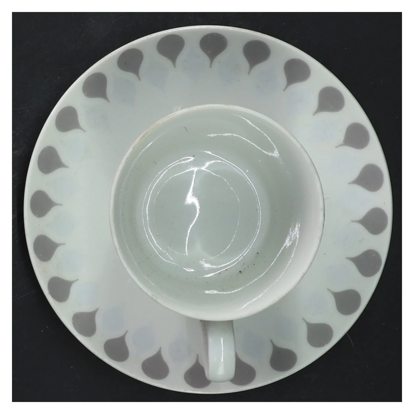 Kaffekop med underkop fra Lyngbyporcelænsfabrik(str. Ø 13,5 & 7,5 cm)