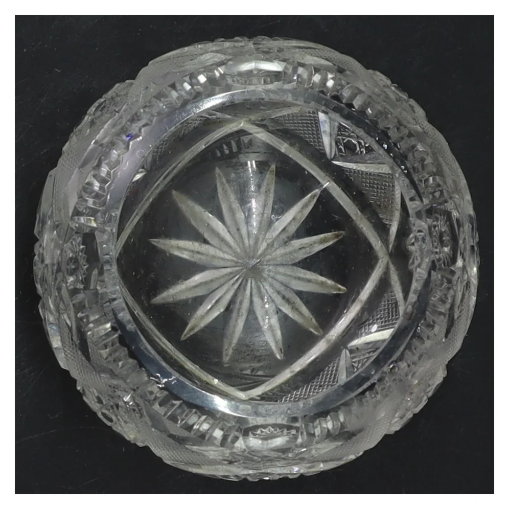 Krystalkunst, Rund Skål Ø 7,5 cm (str. Ø 7,5 cm)