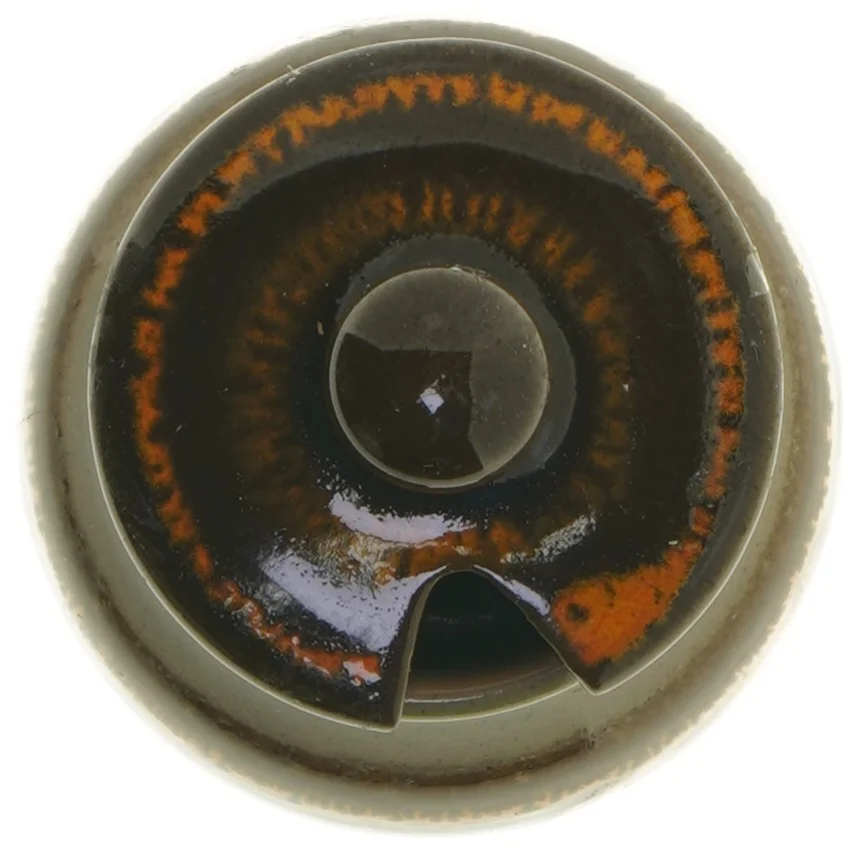 Keramik krukke til evt. Marmelade med låg (str. 13 cm)