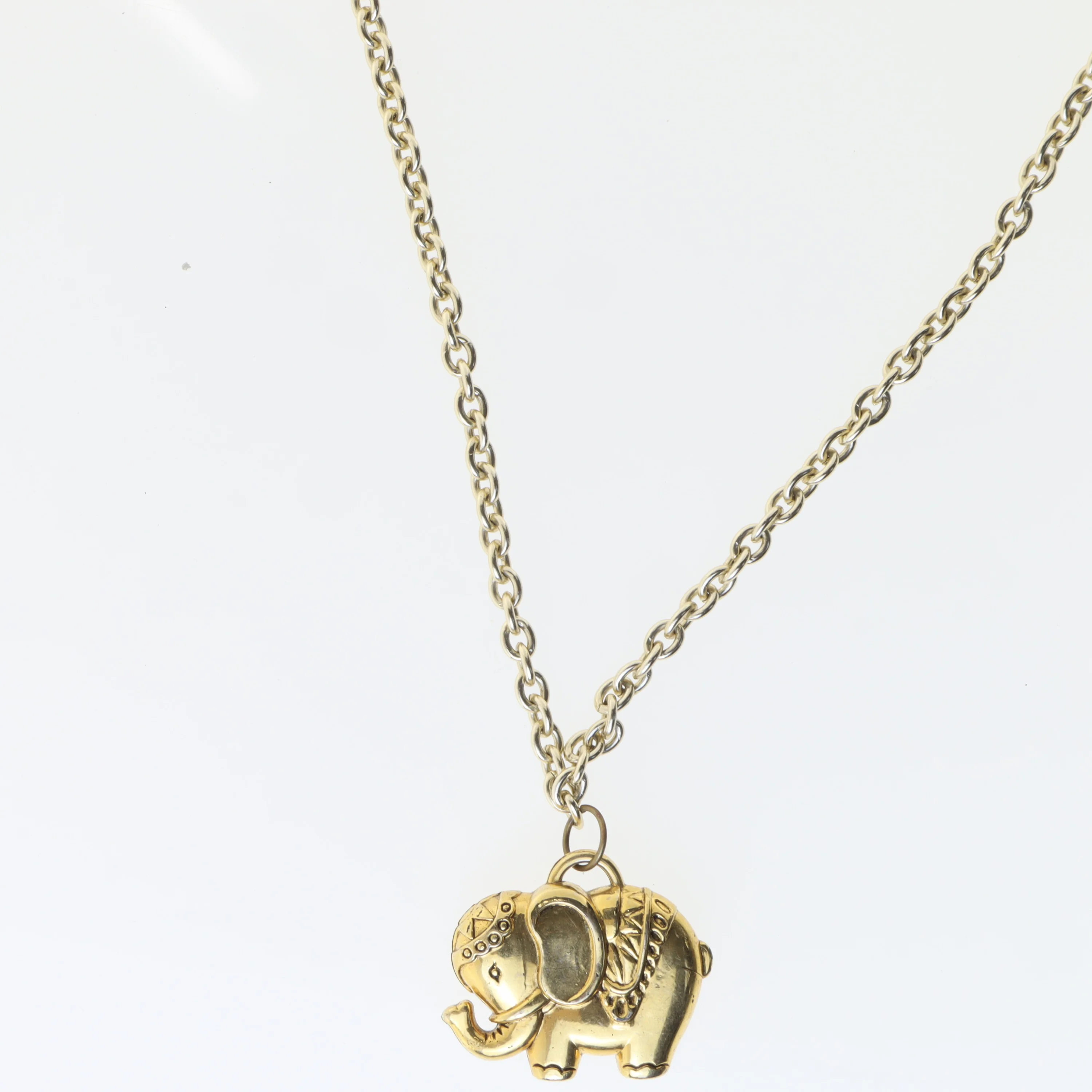 Ny Elefant halskæde med vedhæng (str. 52 cm)