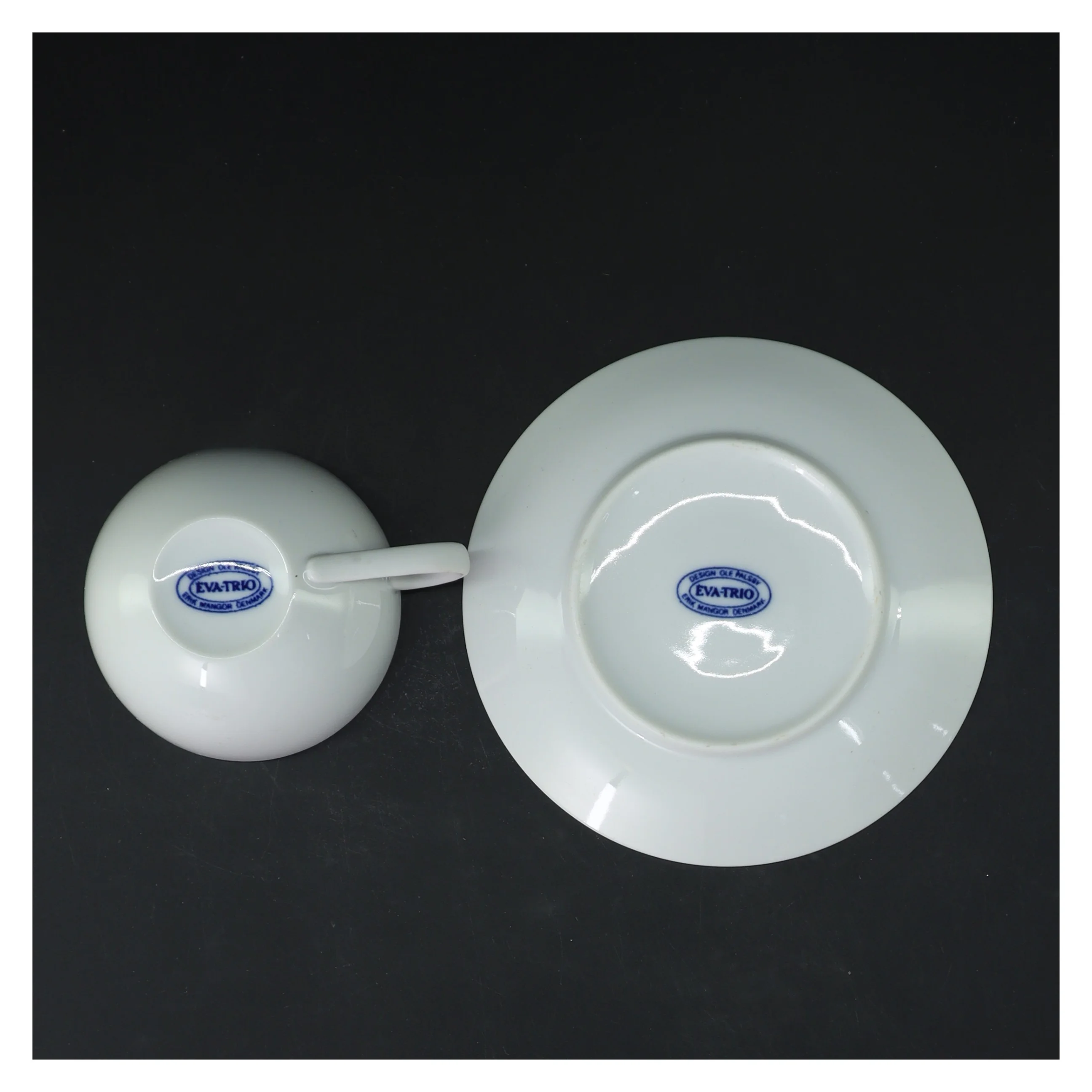 6 Sæt med kaffekopper fra Eva Trioog underkopper fra Evatrio (str. Ø 14 og Ø8,5 cm)
