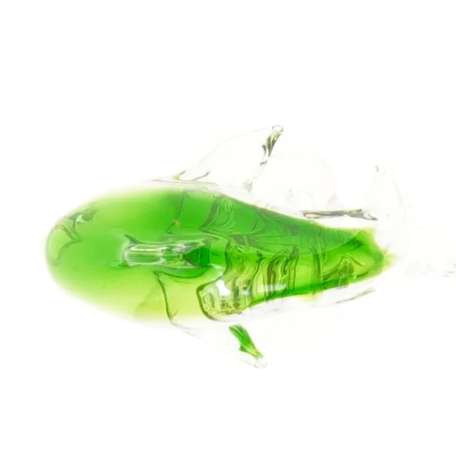 Glas delfinfigur (str. 14 cm)