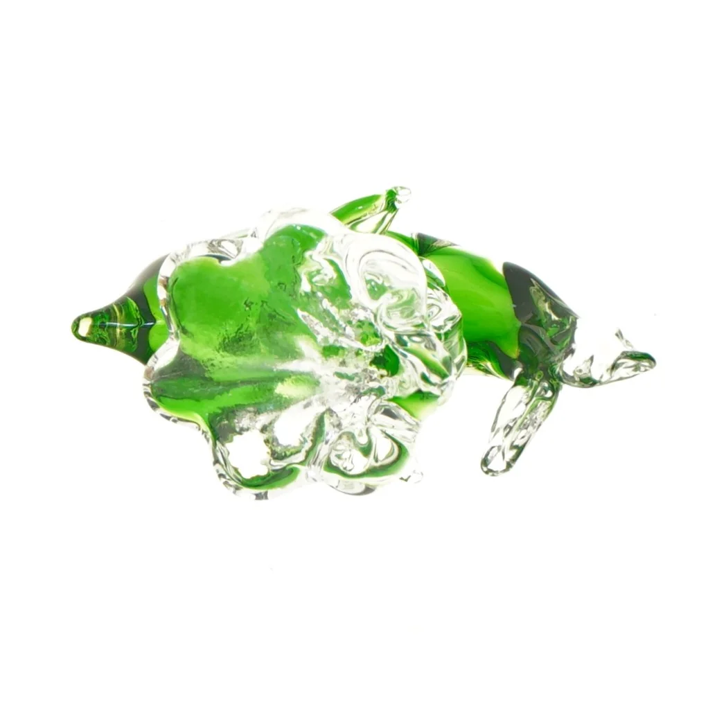 Glas delfinfigur (str. 14 cm)
