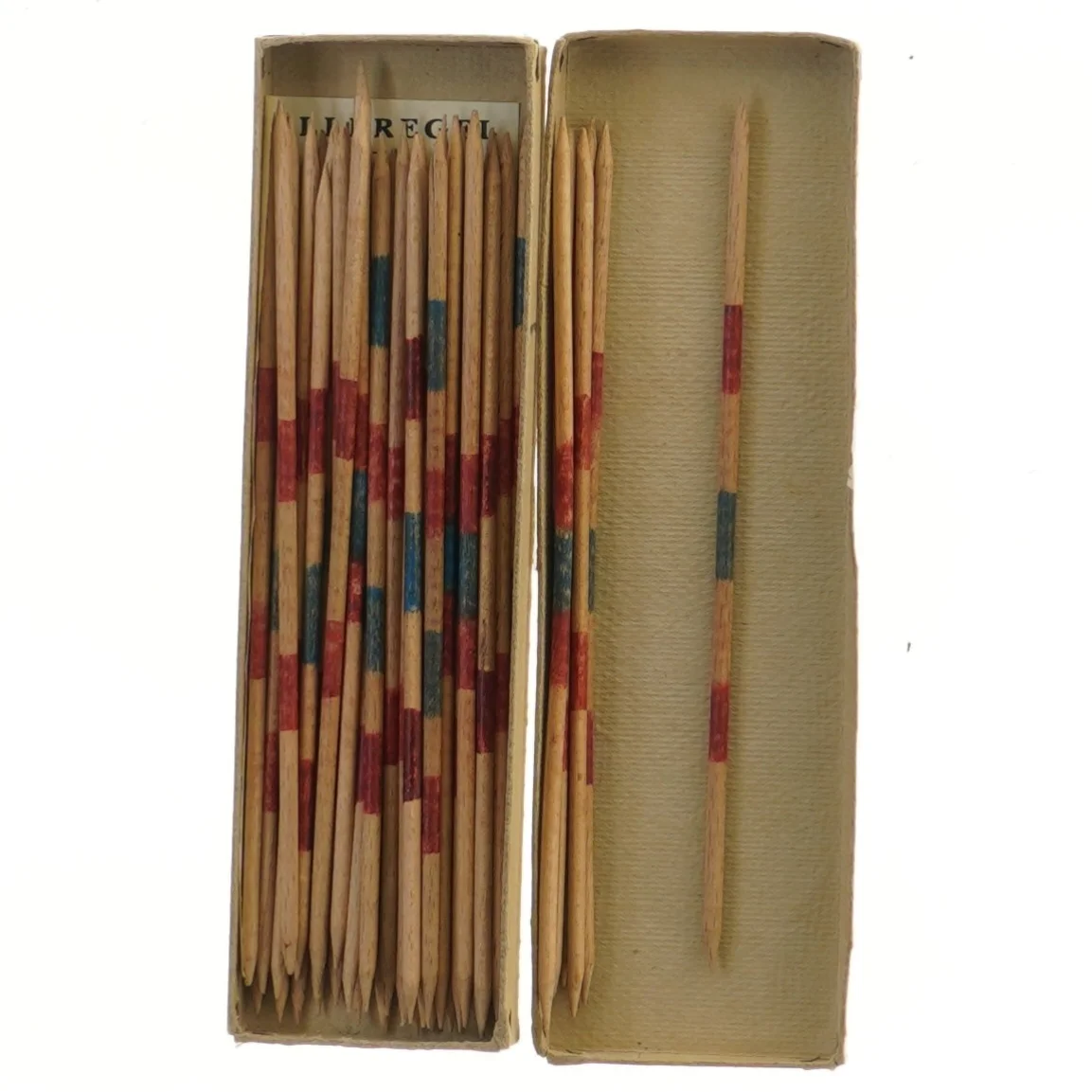 Gammelt Mikado spil (str. 22,5 cm)