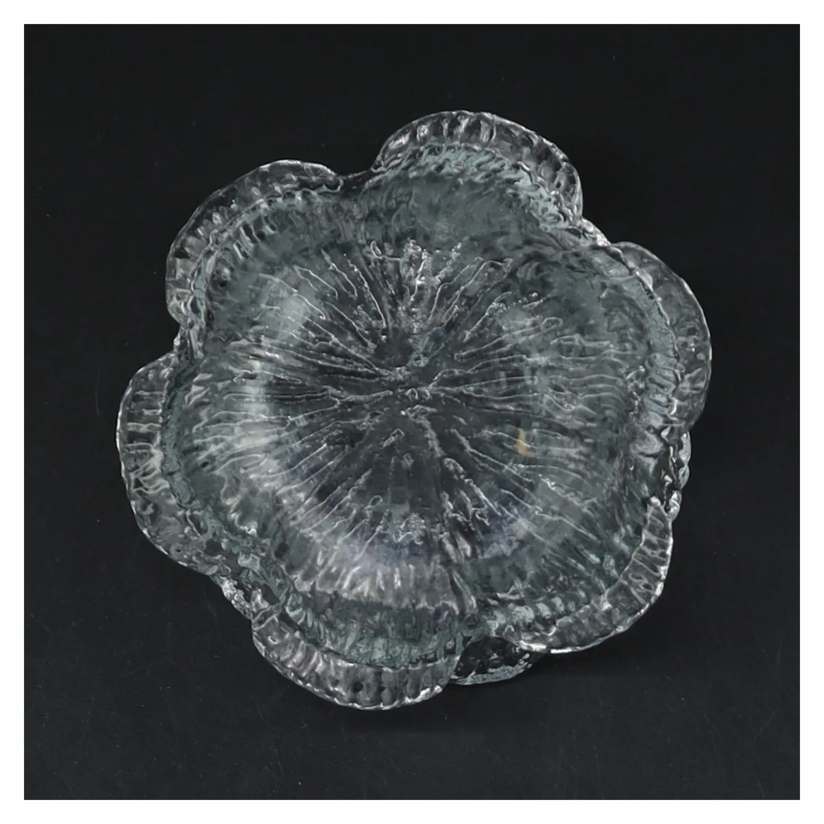 Glas lysestage fra holmegaard (str. Ø 8,5 cm)