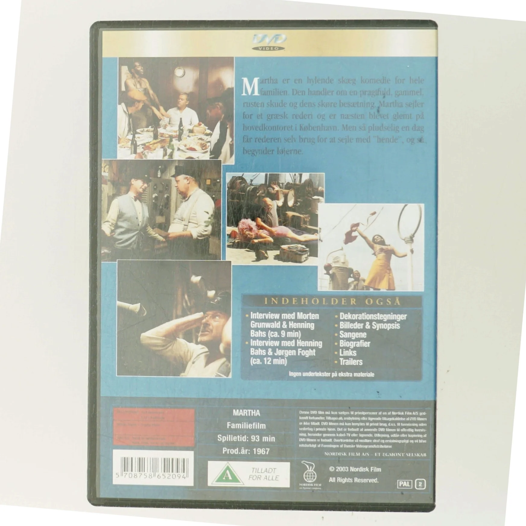 Martha [ NON-USA FORMAT  PAL  Reg.2 Import - Denmark ] med Ove Sprogøe (DVD)