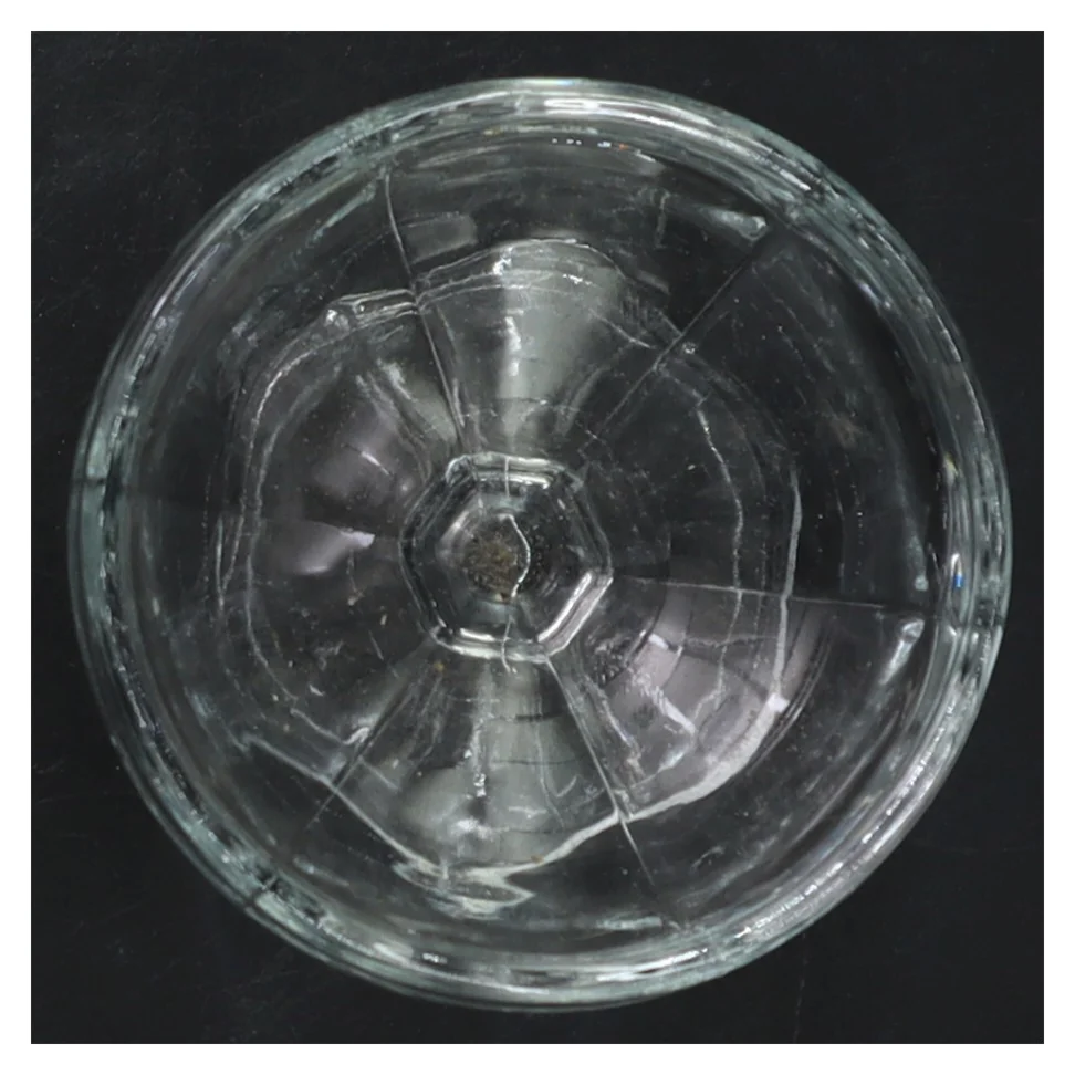 Glas dessertskål med fod (str. Ø 8,5 cm)