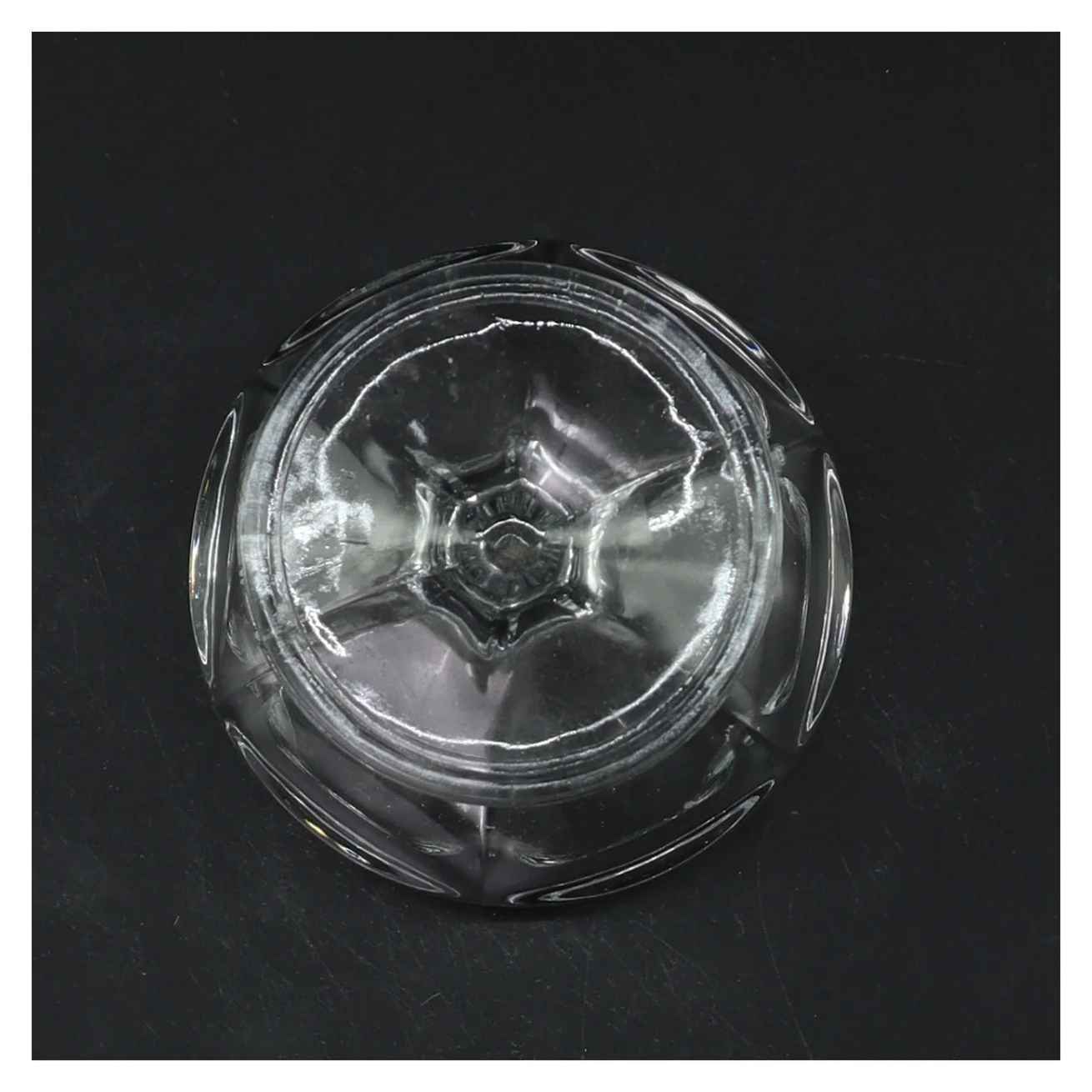 Glas dessertskål med fod (str. Ø 8,5 cm)