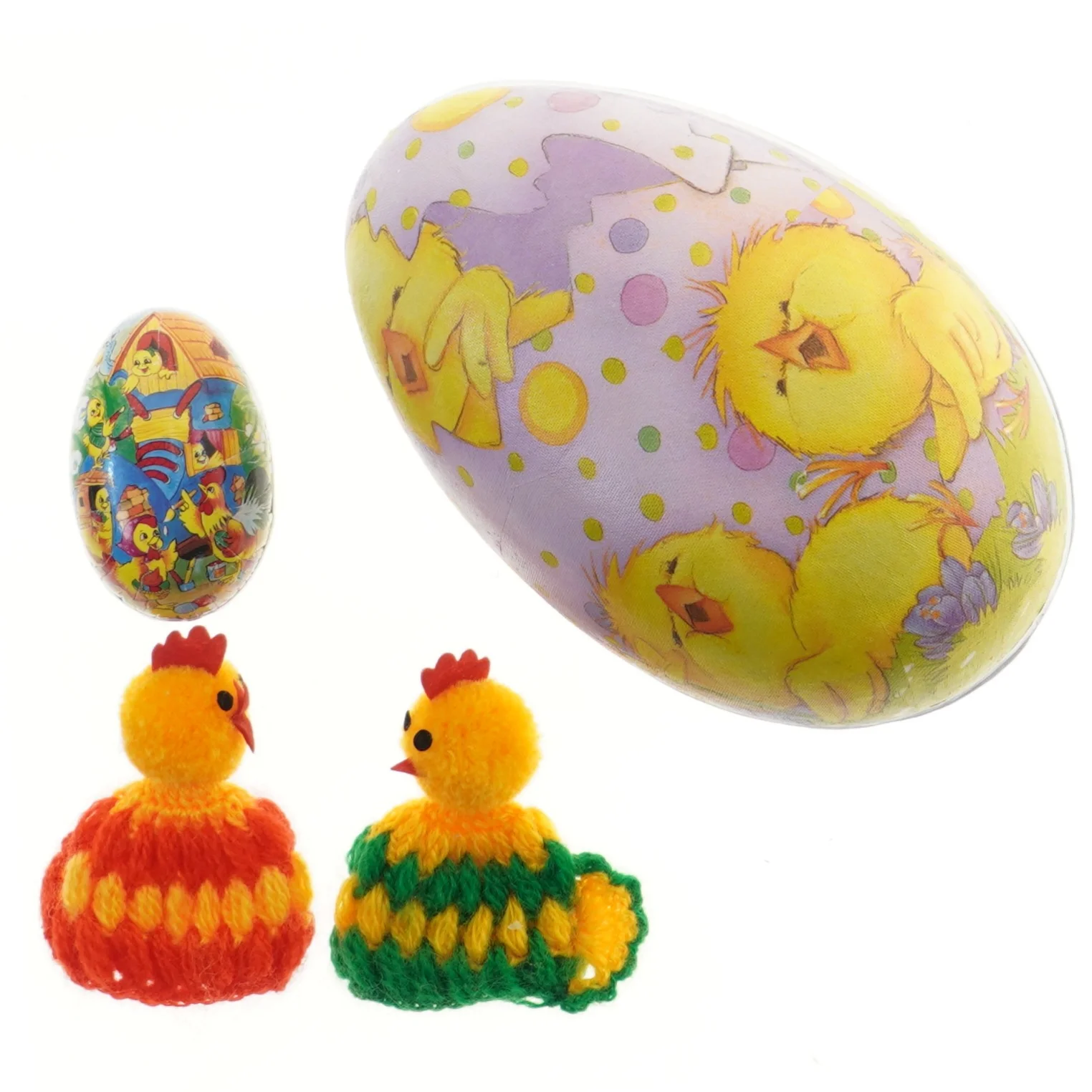 Påskeæg og kyllingpynt (str. 24 cm)