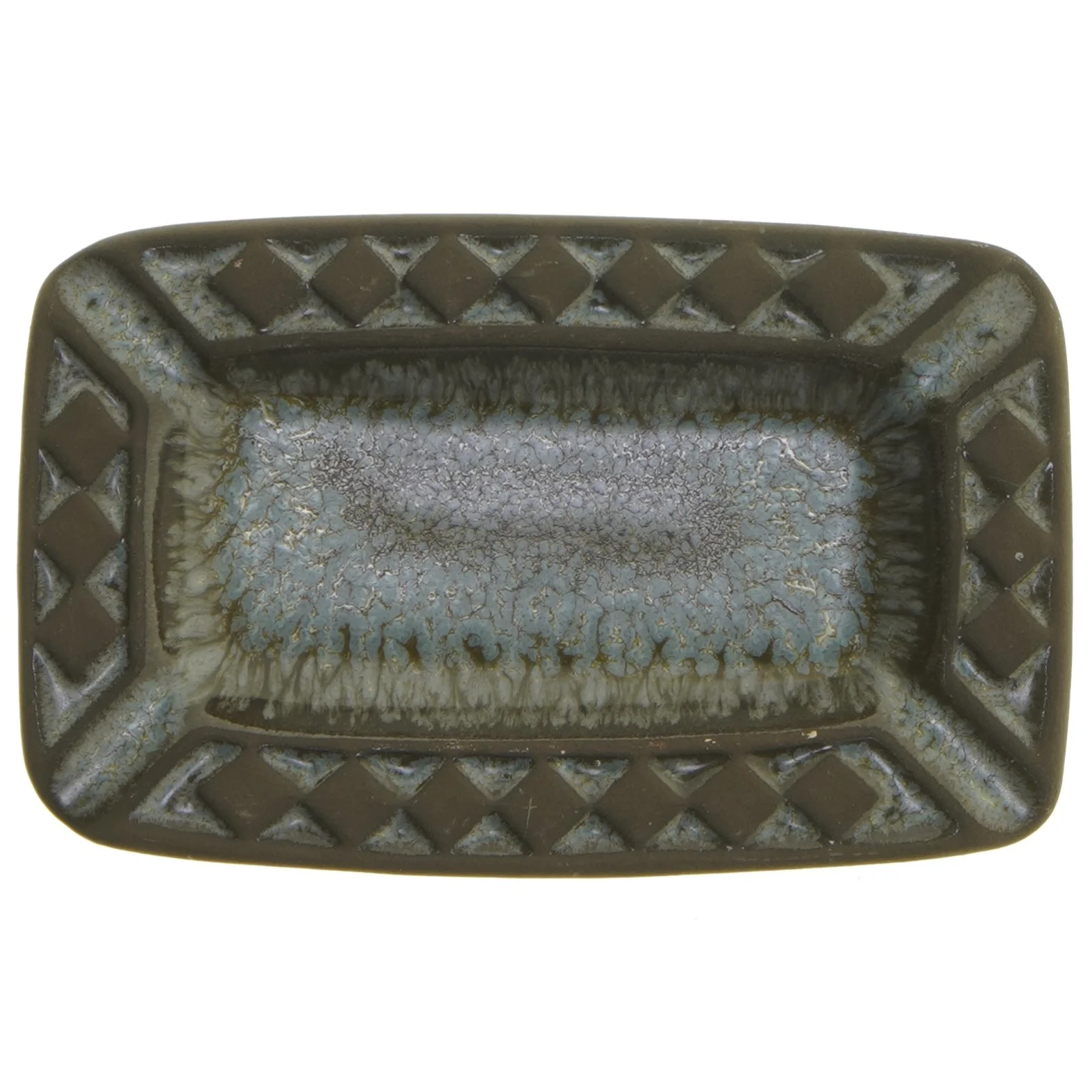 Rektangulært keramisk fad (str. 18x11 cm)