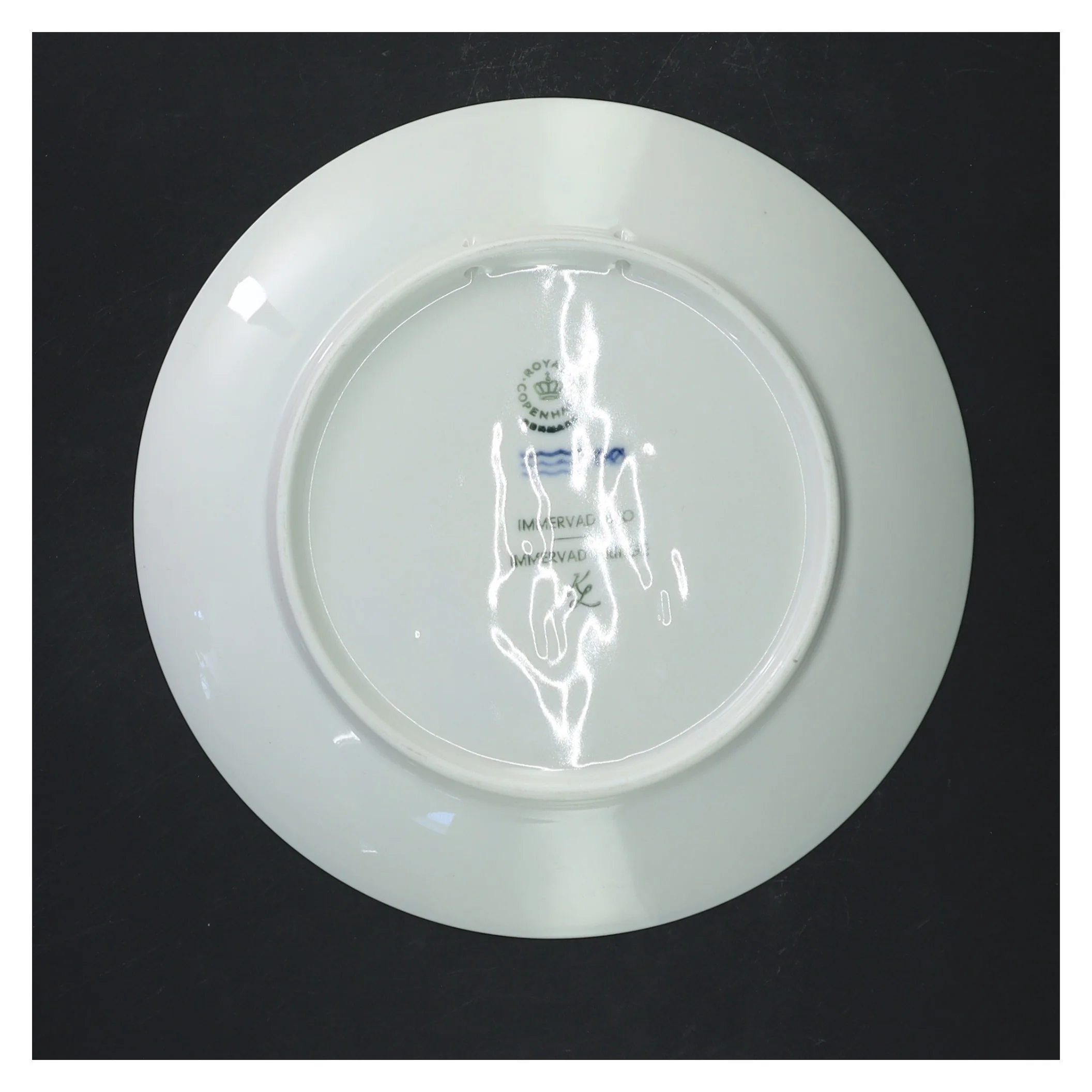 Platte med jagtscene fra Royal Copenhagen (str. 18,5 cm)