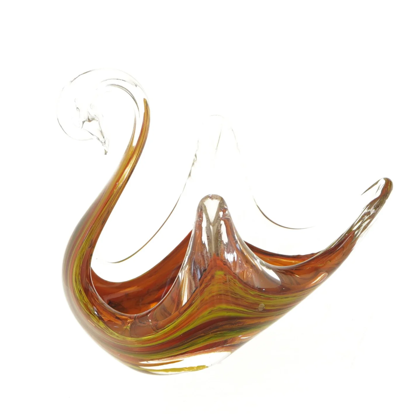 Glasfigur med flerfarvet design (str. 18x12x16 cm)