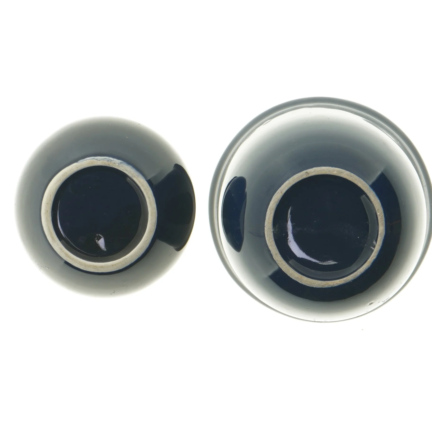 Sæt med to blå potter (str. Ø 11,5 & 8 cm)