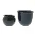 Sæt med to blå potter (str. Ø 11,5 & 8 cm)