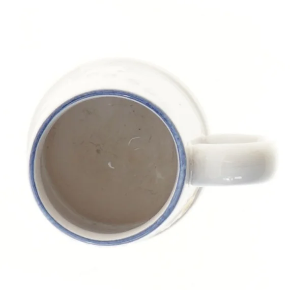 Keramikkrus med Bornholm motiv fra Johgus (str. Ø 6,5 cm længde 8 cm)