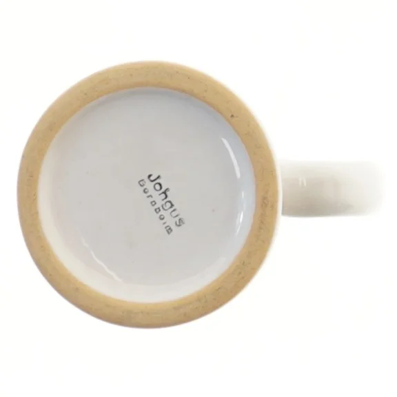 Keramikkrus med Bornholm motiv fra Johgus (str. Ø 6,5 cm længde 8 cm)