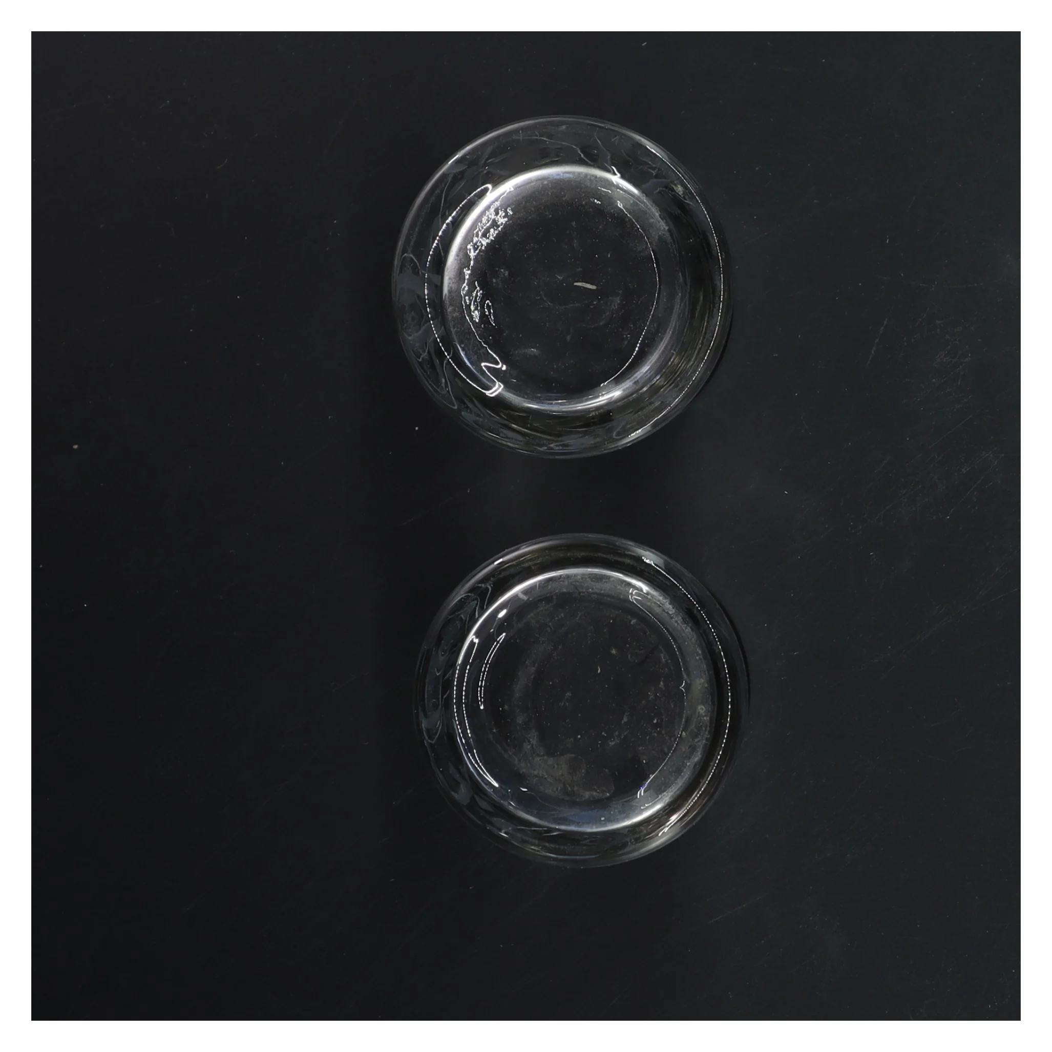  glasstager med sølvkant fra lene bjerre(str. Ø 6,5x7 cm)