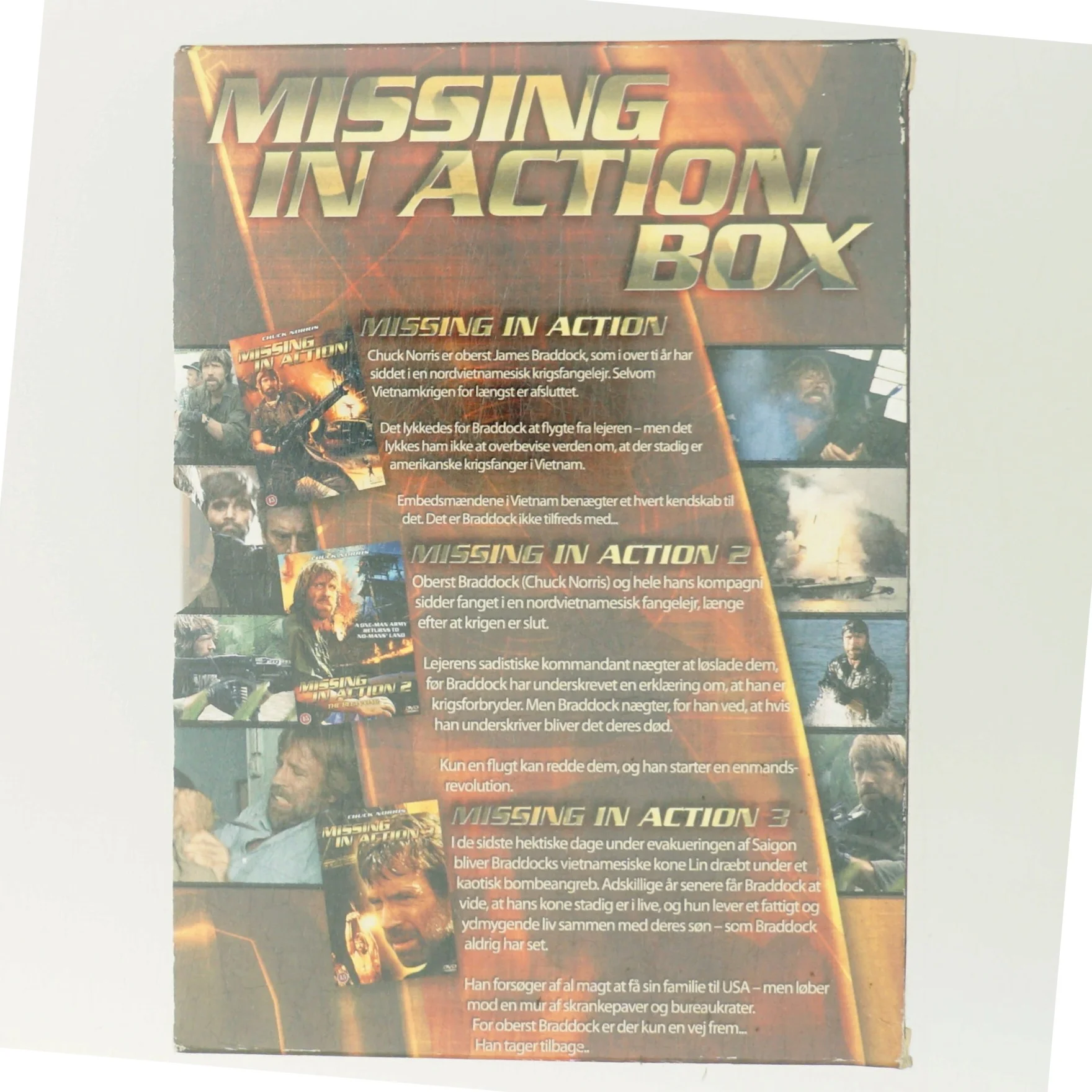 Missing in Action Box med Chuck Norris (DVD)