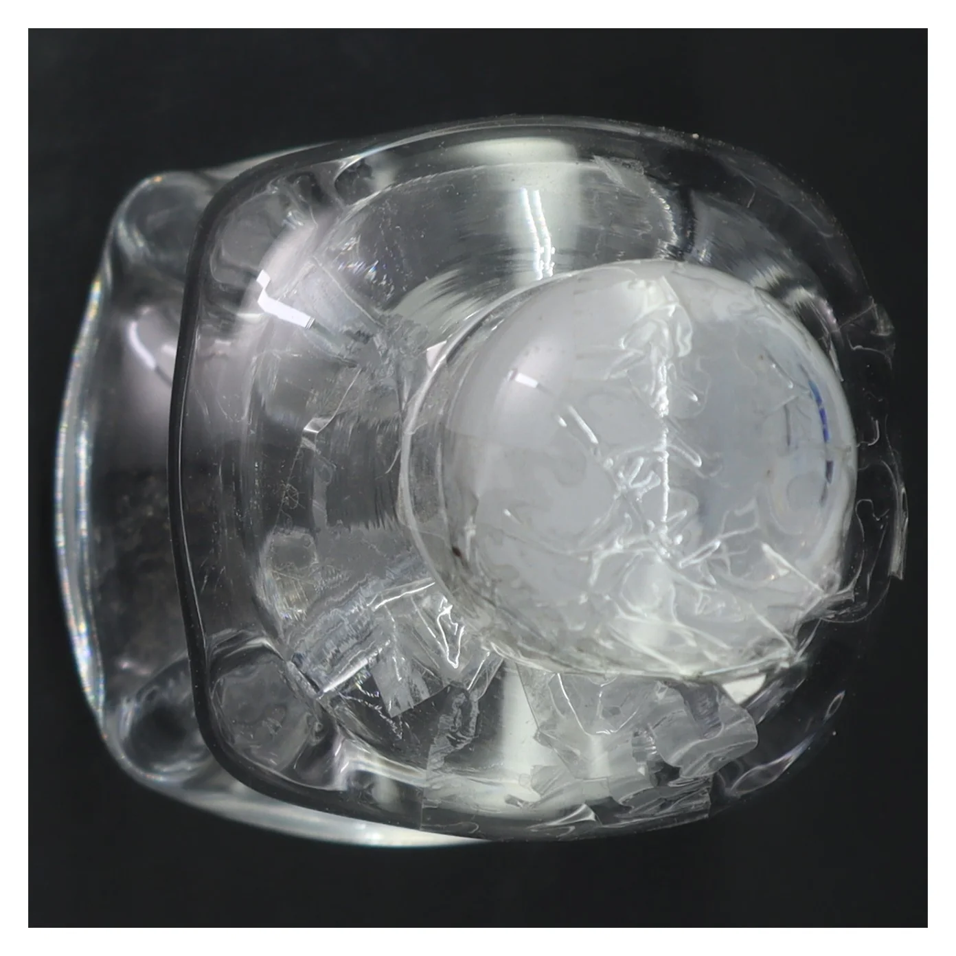 Glas karaffel fra holmegaard med prop (str. 32 cm)