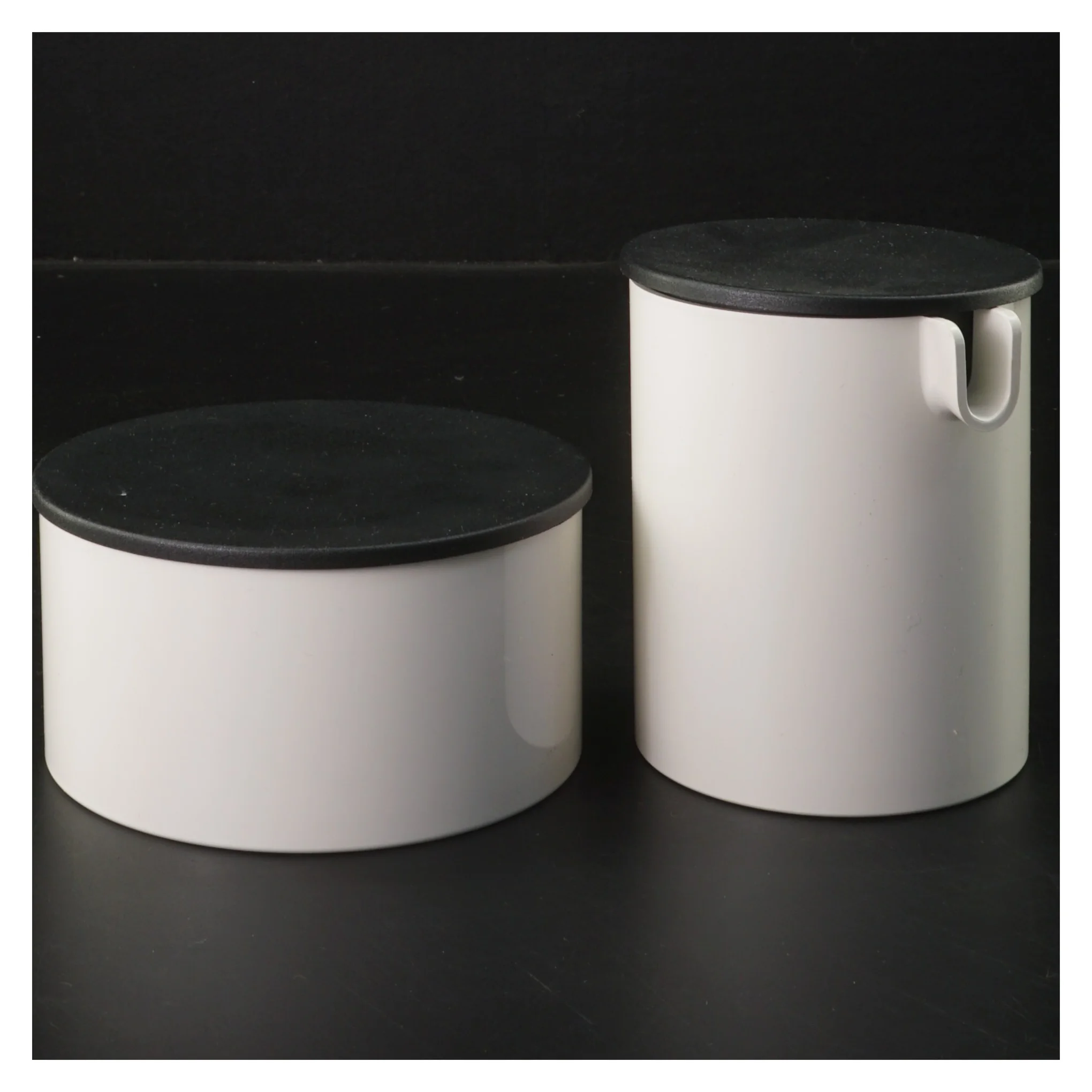 Stelton opbevaringsbøtter fra Stelton (str. Ø 11 & 8 cm længde 6x10 cm) sukker og flødekande