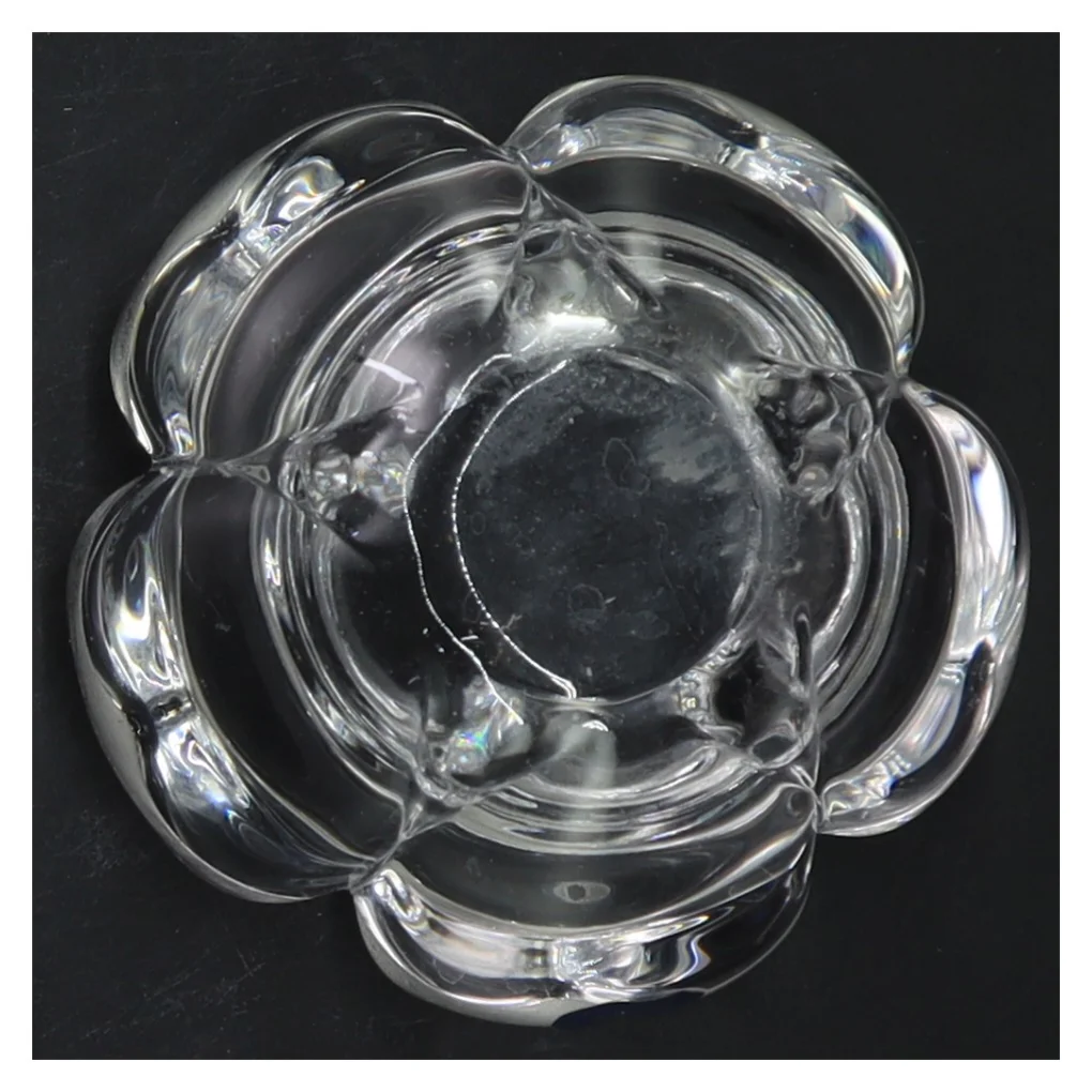 Glas lysestage fra Royal Copenhagen (str. Ø 10 cm)