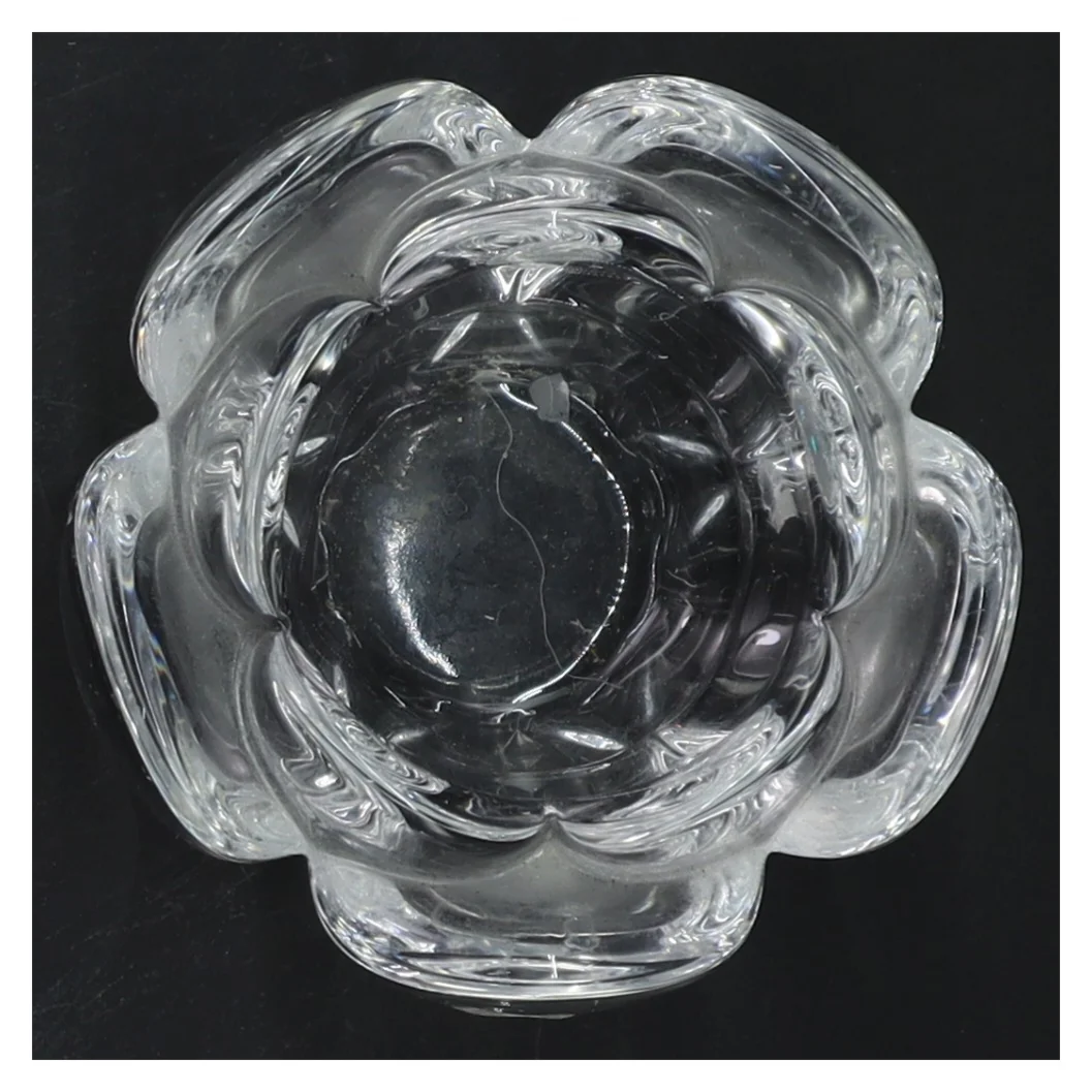 Glas lysestage fra Royal Copenhagen (str. Ø 10 cm)