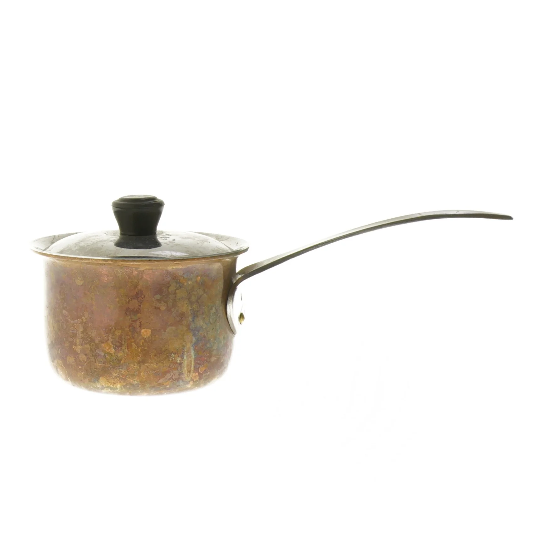 Kobbersaucegryde med låg (str. Ø 10 cm)