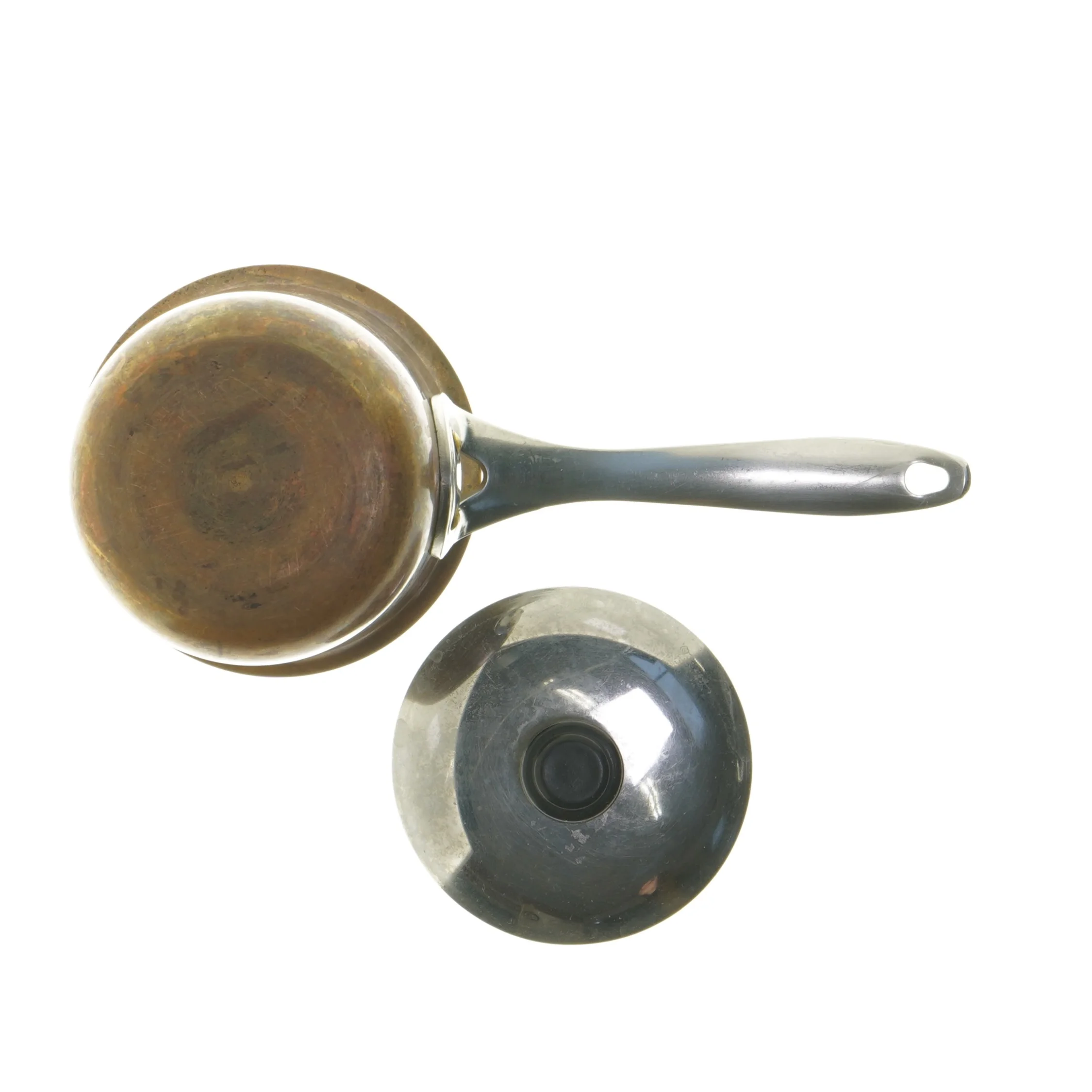 Kobbersaucegryde med låg (str. Ø 10 cm)