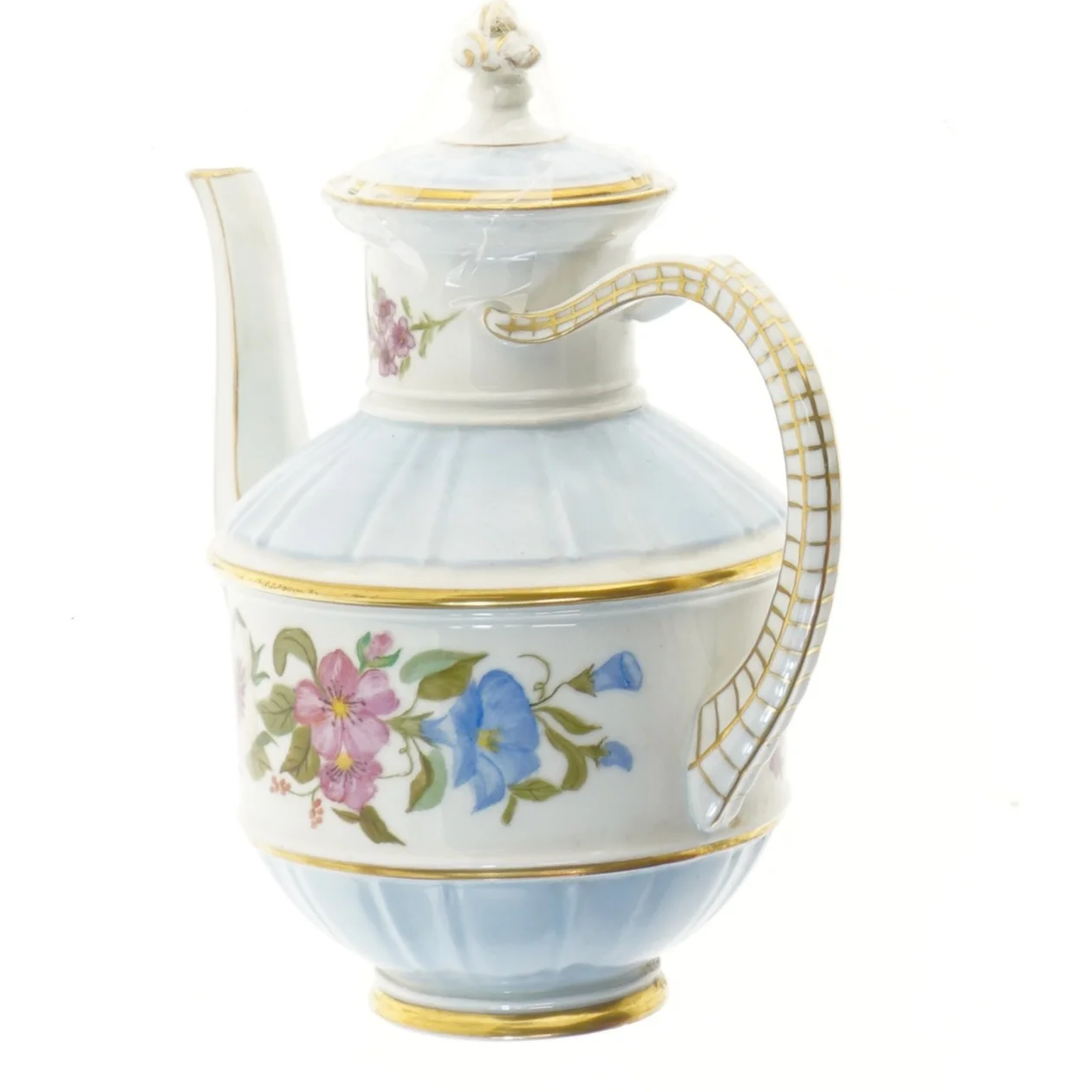 Porcelæn kande med blomsterdesign fra B&G (str. 20x23 cm)