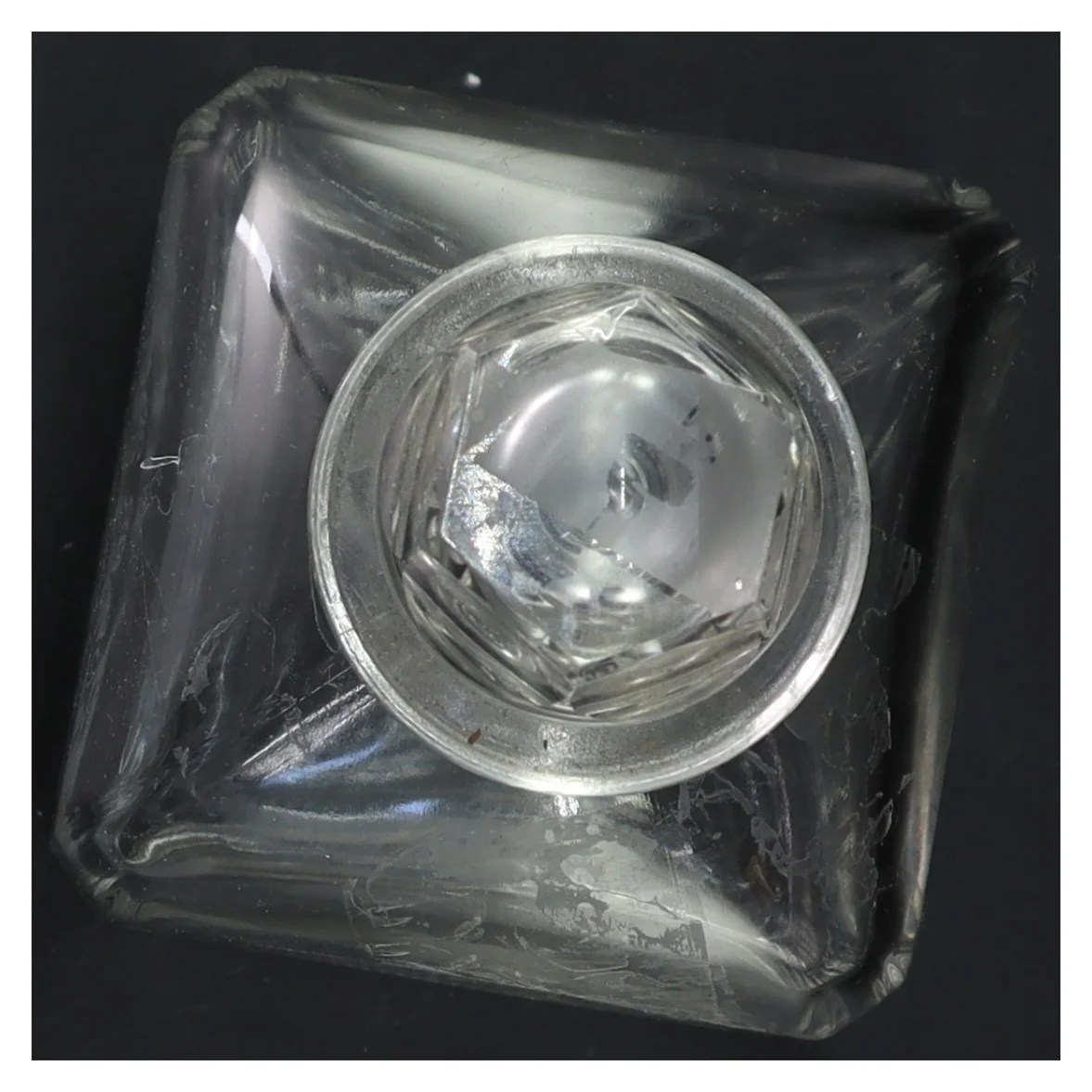 Glas karaffel med prop (str. 20x9 cm)