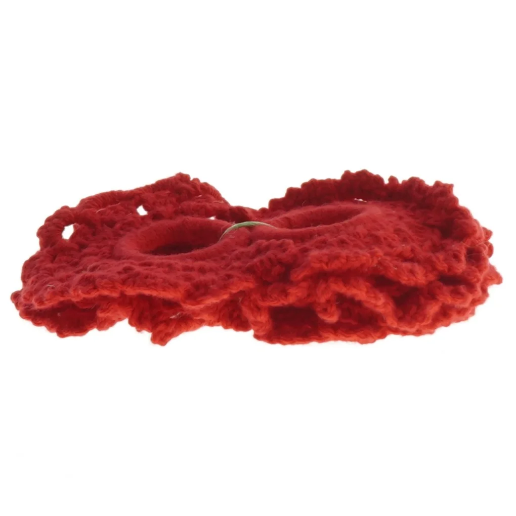 7 Hæklede ringe til lys (str.  ø 3 cm)