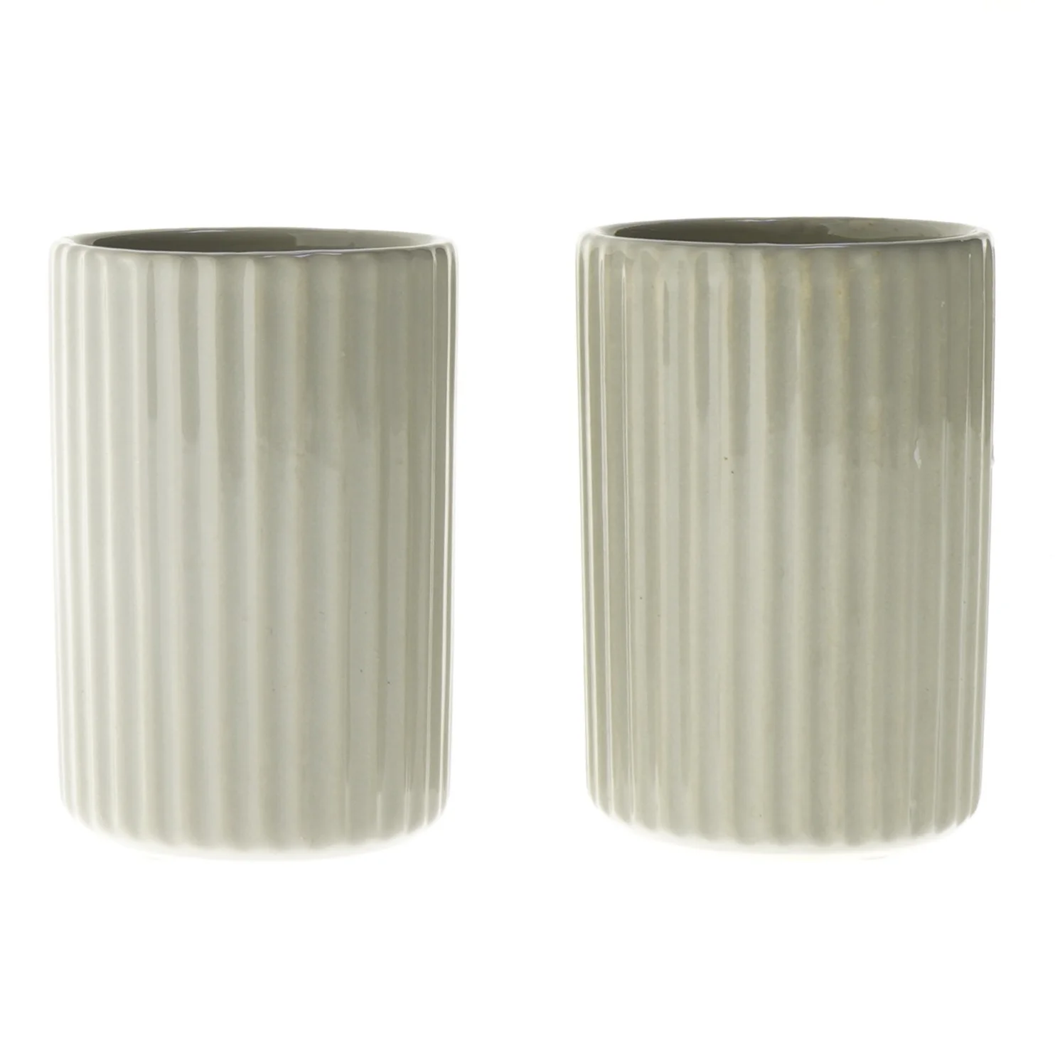 Sæt med 2 nye vaser fra Queen (str. 2 stk Ø 7,5 cm længde 11 cm)