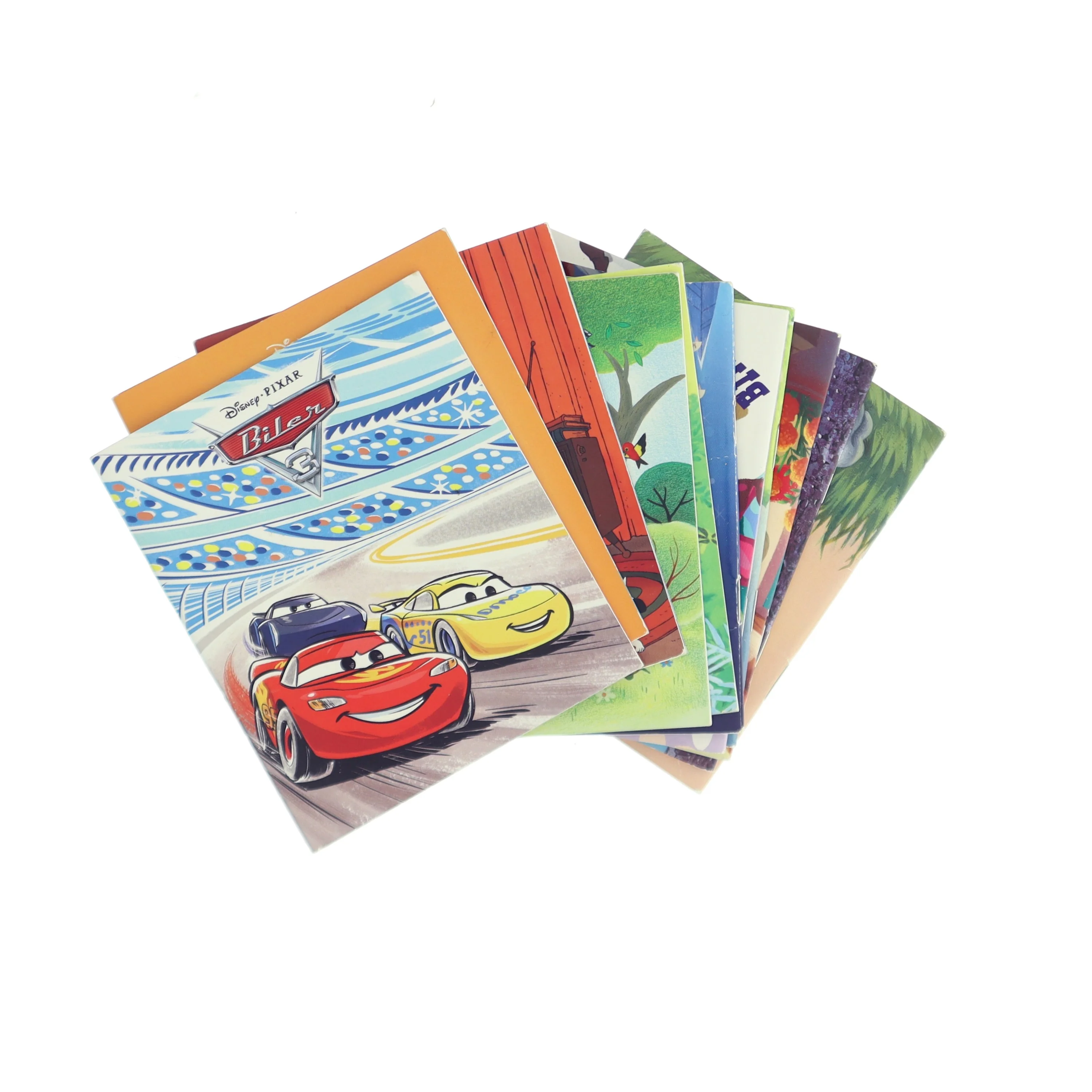 Børnebøger fra disney bl. A.Biler 