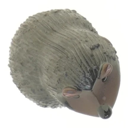 Dekorativ pindsvinfigur i keramik (str. 8 cm)