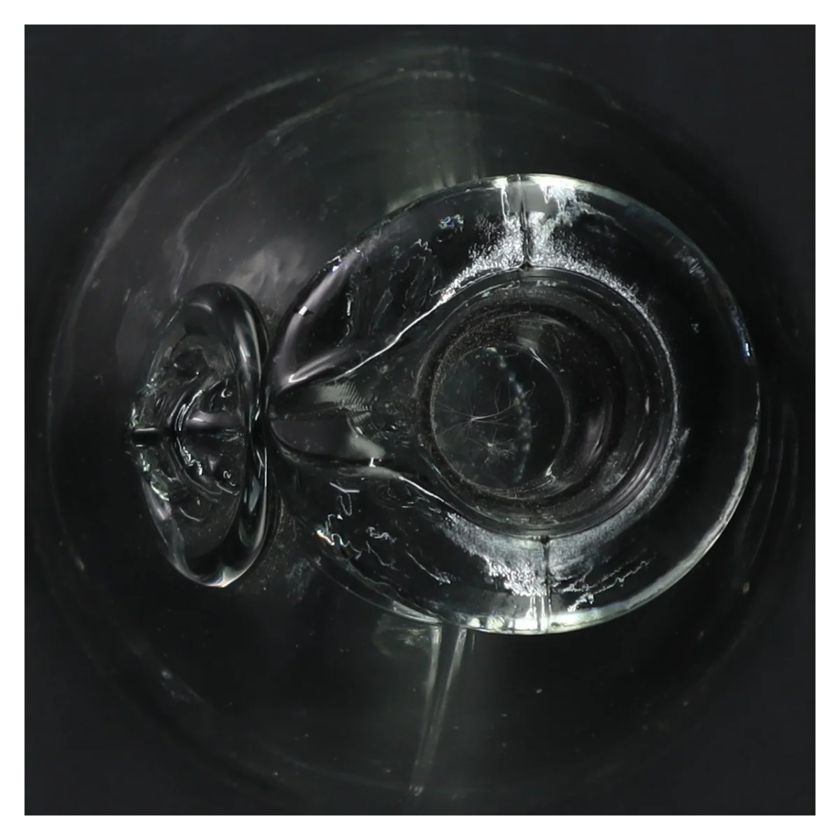 Glasflaske med logo (str. 23 cm)