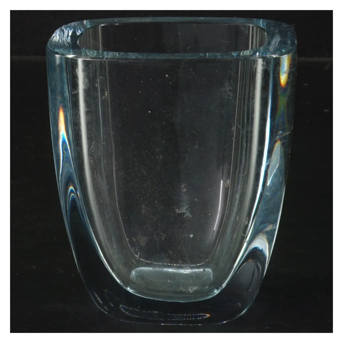 Glasvase (str. 10,5x9 cm)fra holmegaard 