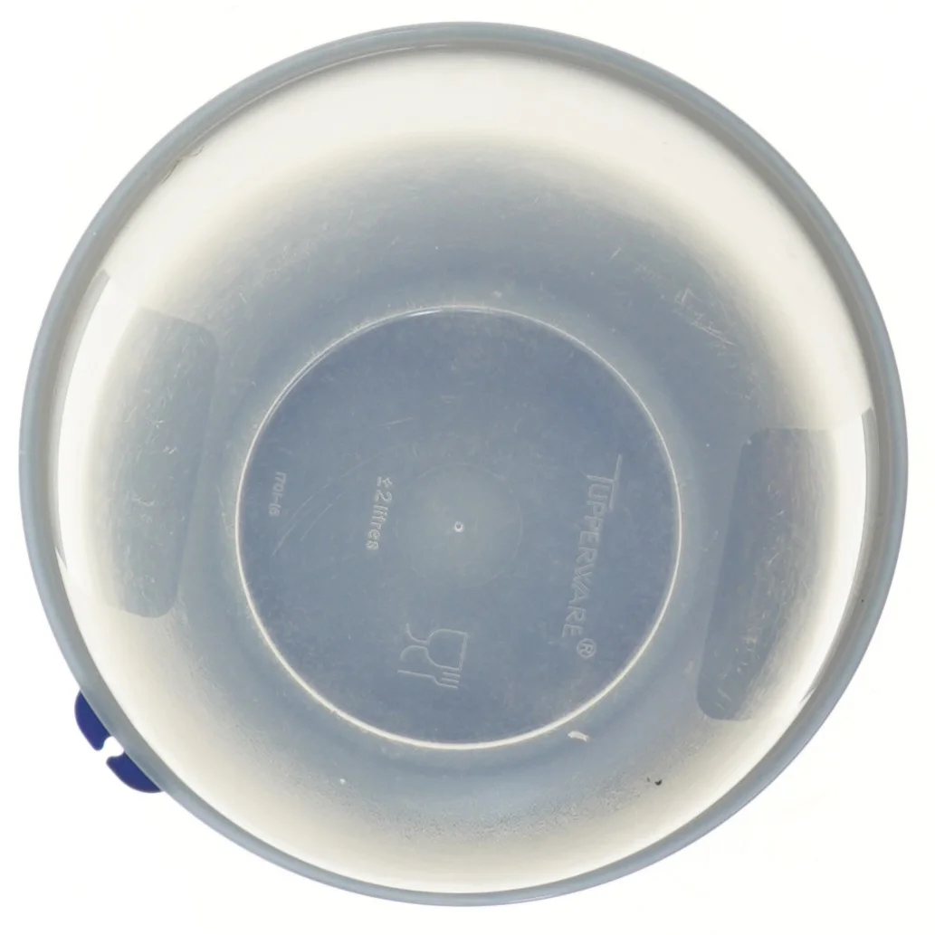 Tupperware plastikkrukke med låg fra Tupperware (str. Ø 20 cm)