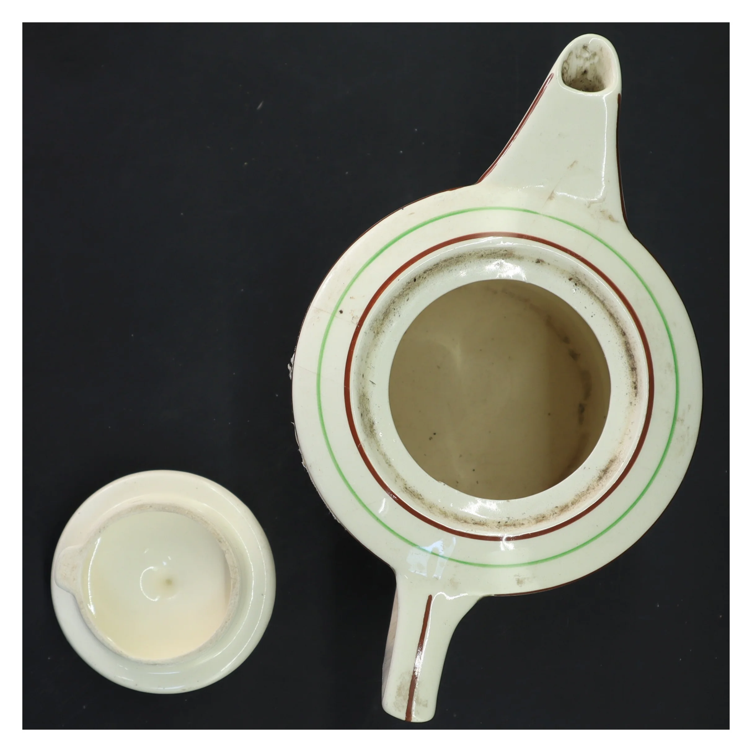 Porcelænskande med blomsterdekoration (str. 19x21 cm)