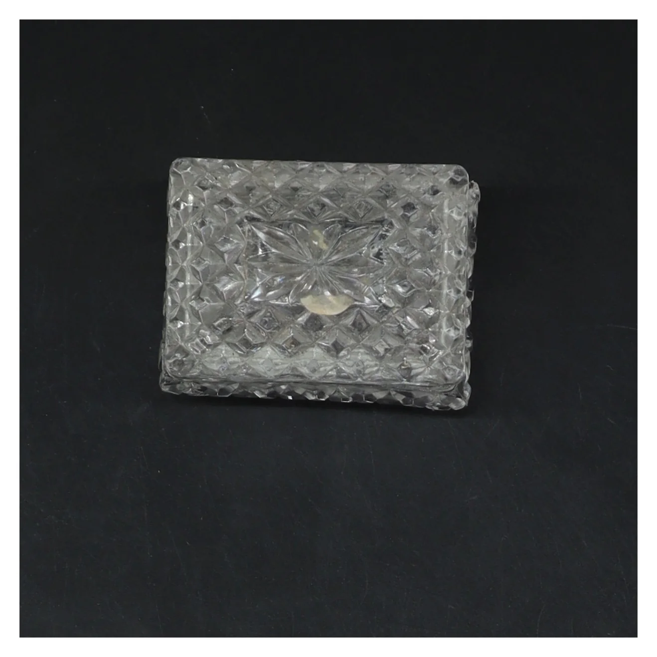 Glasskål med låg (str. 6,5x5 cm)