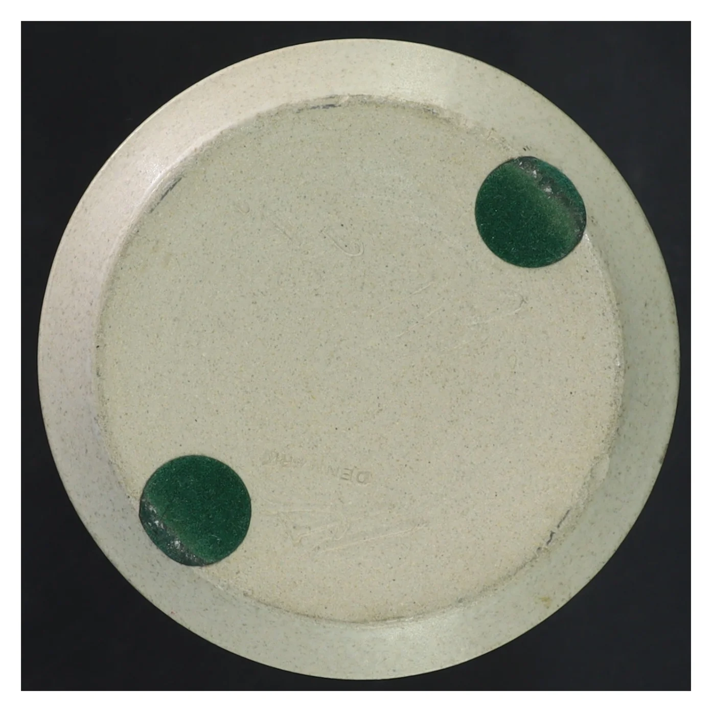 Keramisk vase fra kæhler med bladmotiv (str. Ø 11x22 cm)