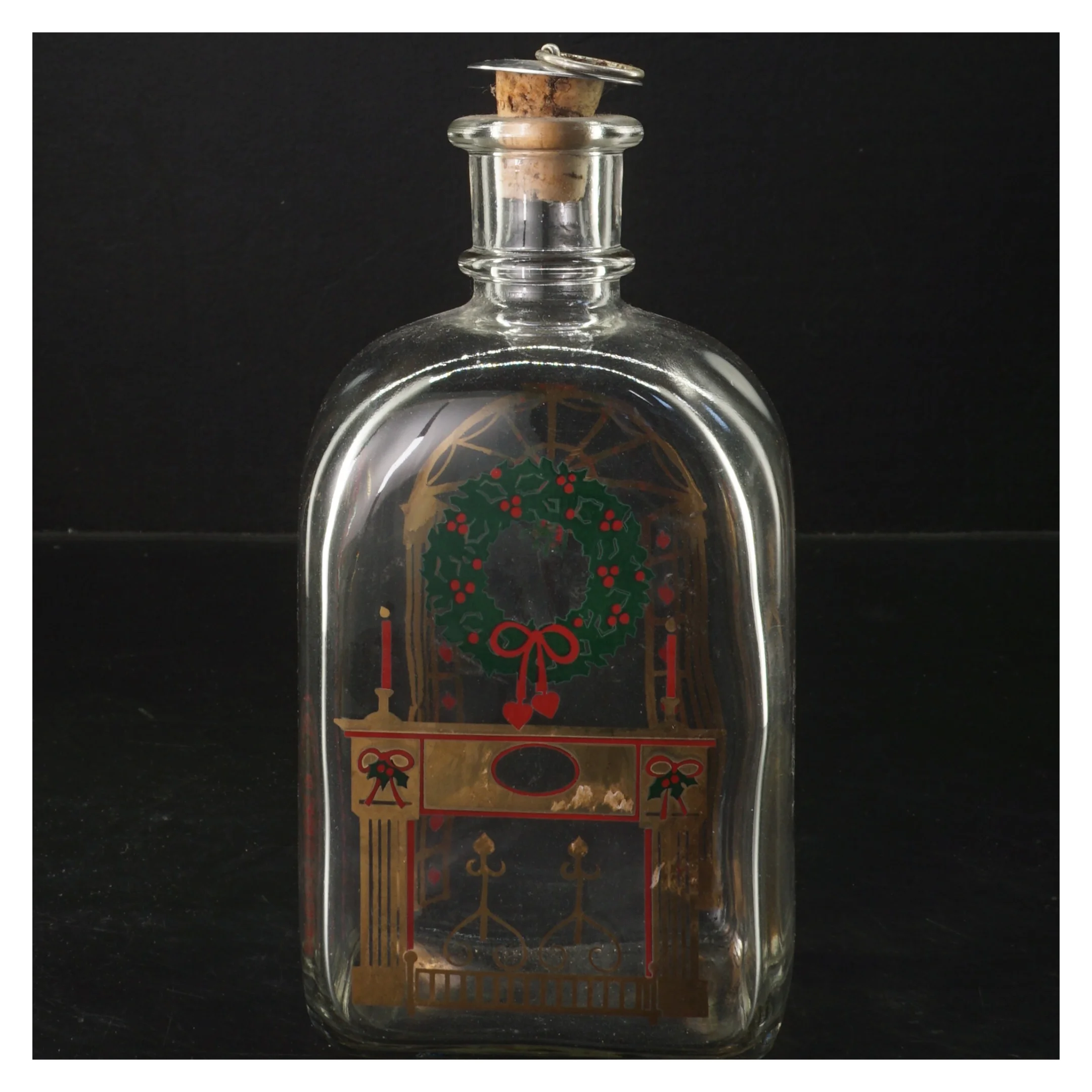 Ny gammel klukflaske fra holmegaard med korkprop (str. 20 cm)