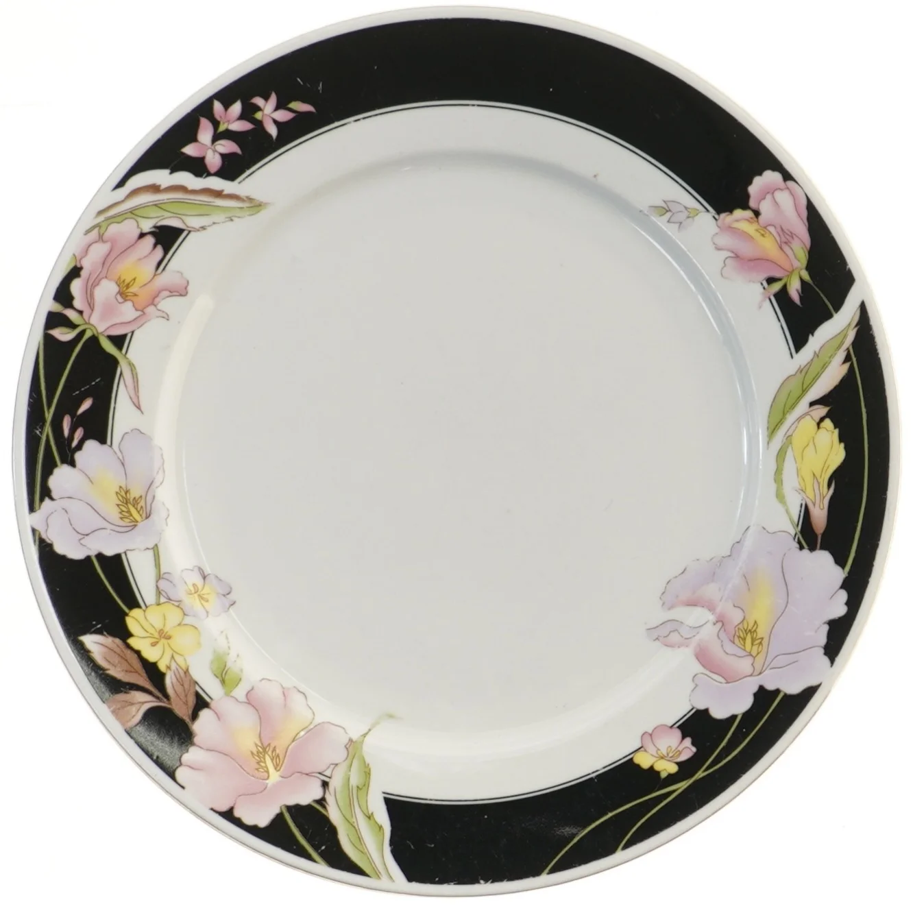 Porcelænstallerkener med blomstermønster fra Lynns (str. 2 styk, ø 27 cm)