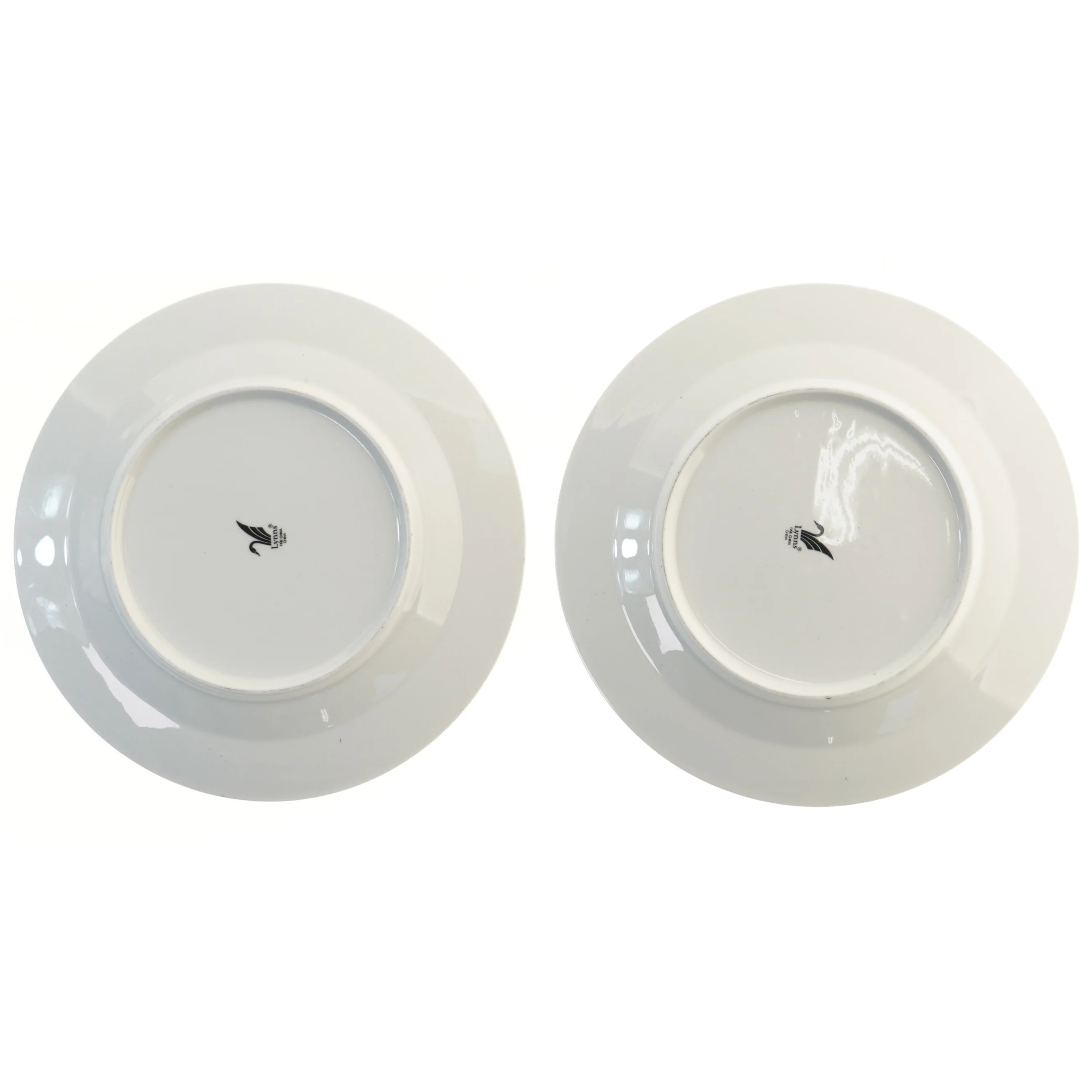 Porcelænstallerkener med blomstermønster fra Lynns (str. 2 styk, ø 27 cm)