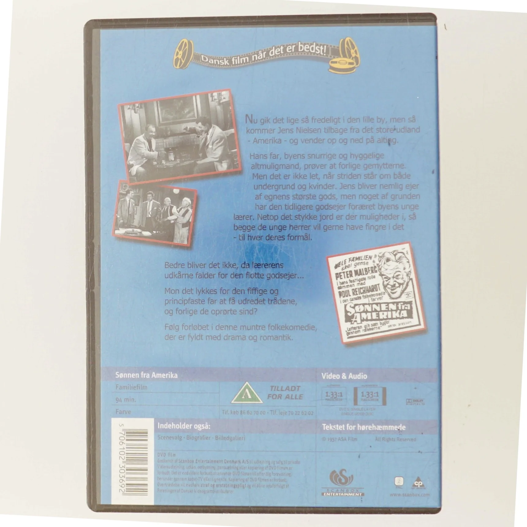 Sønnen fra Amerika med Peter Malberg (DVD)