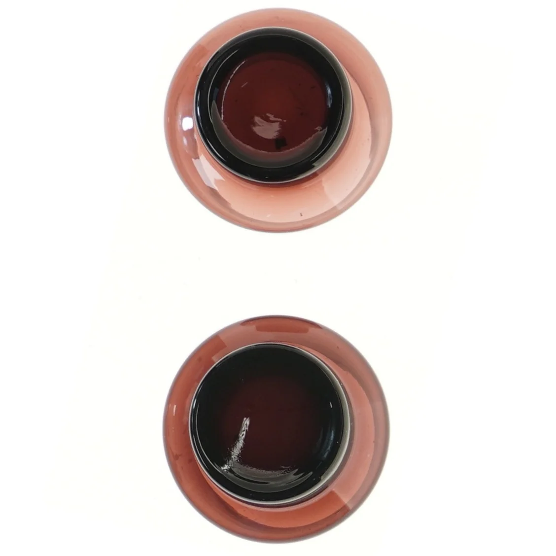 Røgglas lysestager (str. Ø 10 cm)